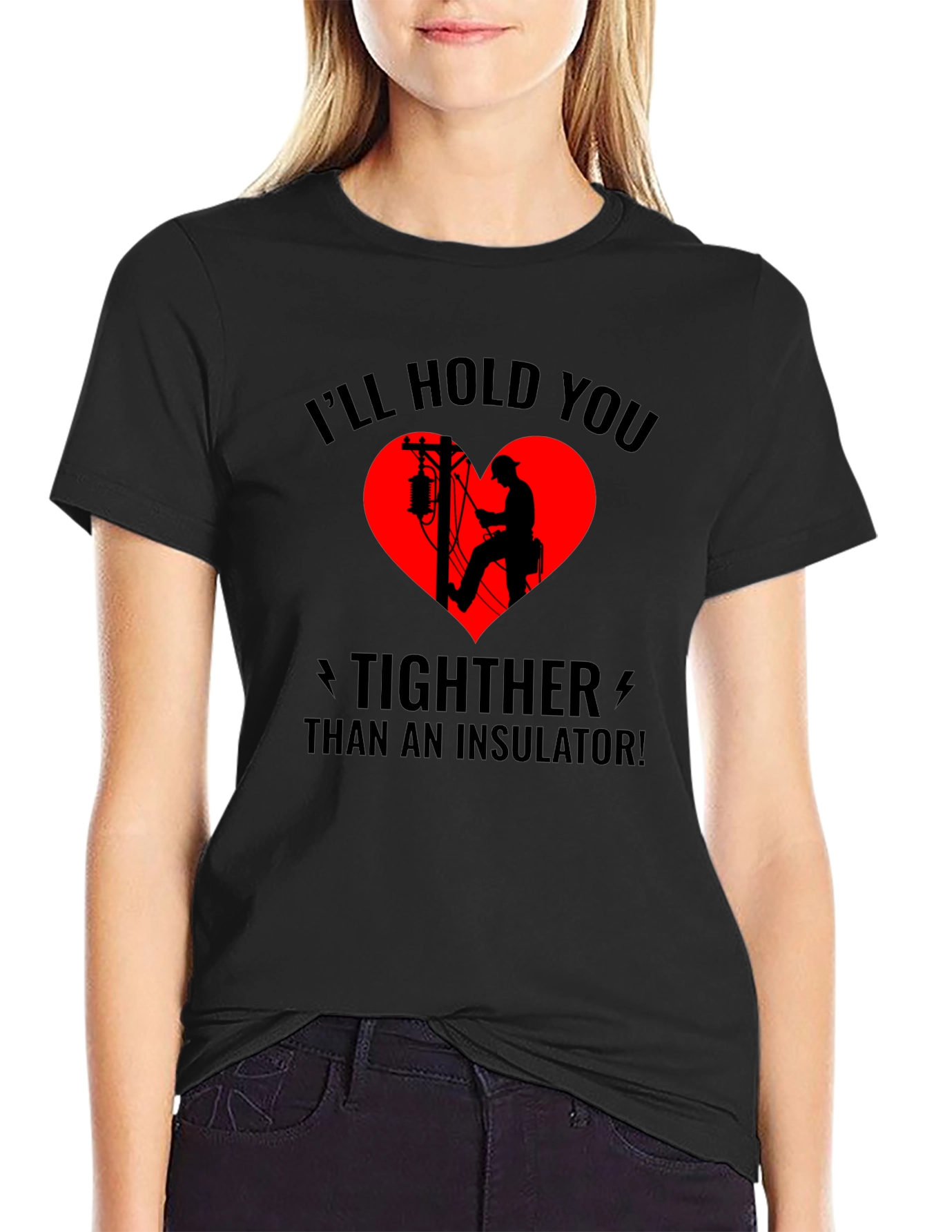 Electrician Love Black T-Shirt