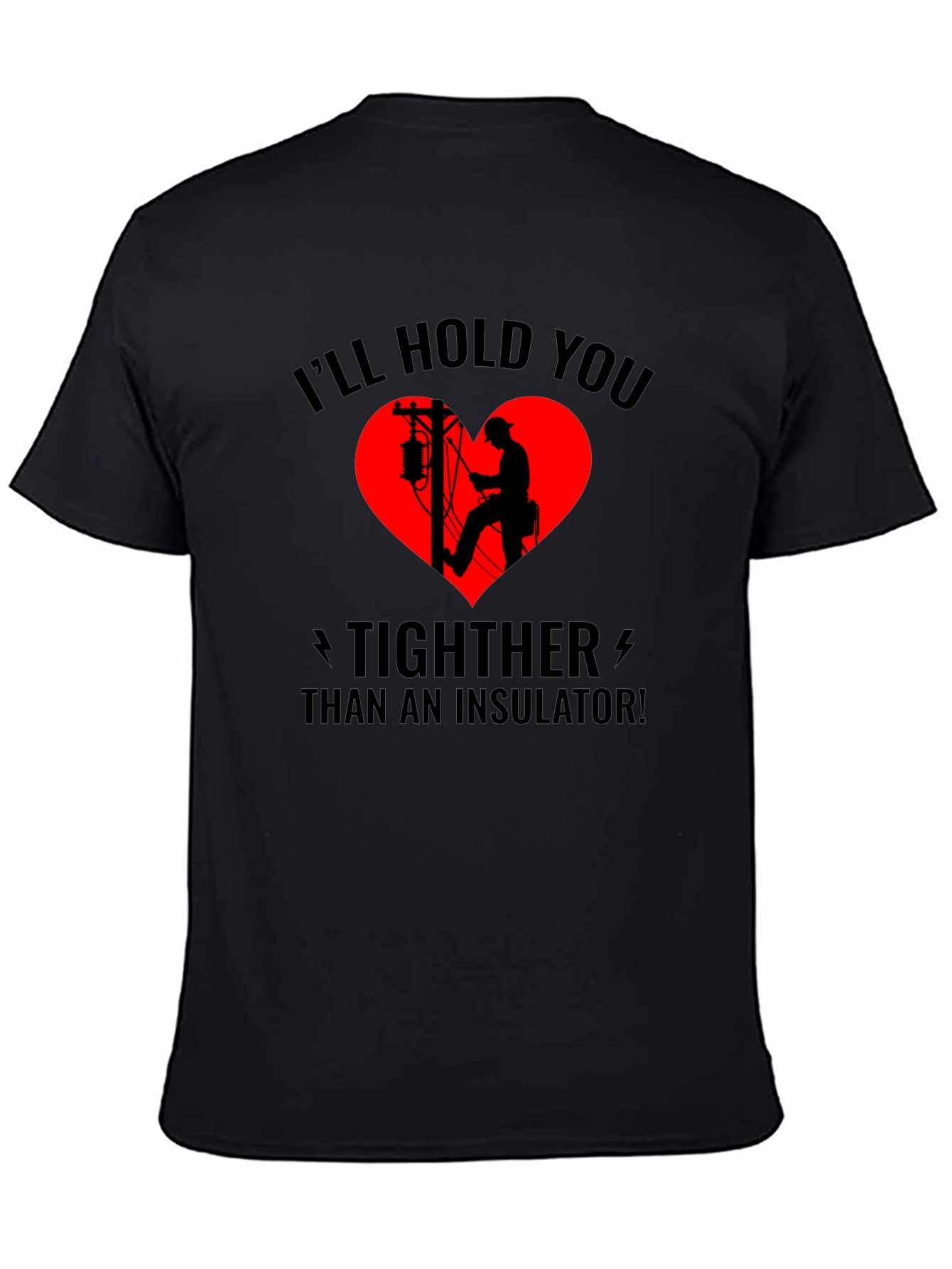 Electrician Love Black T-Shirt