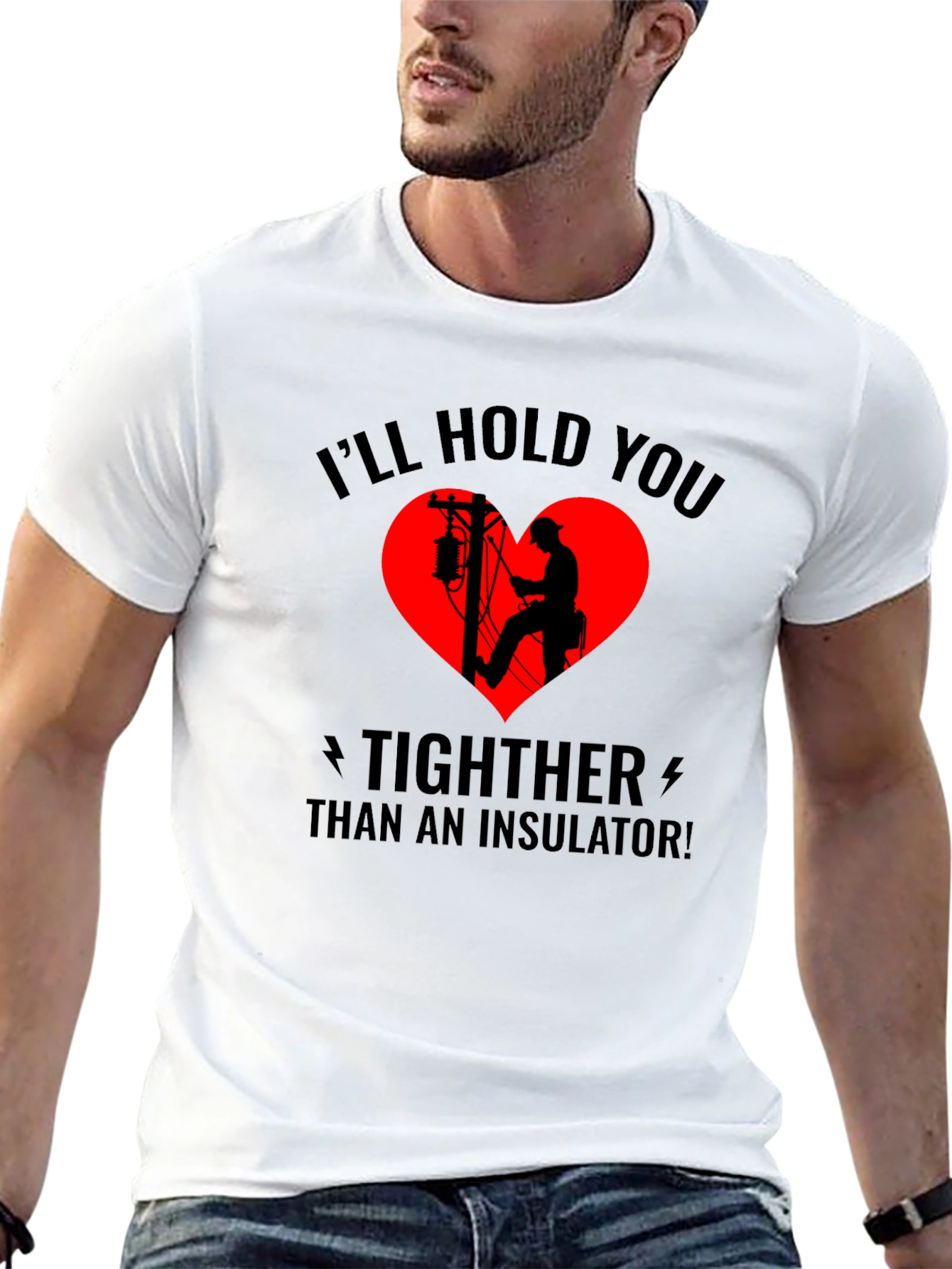 Electrician Love Black T-Shirt