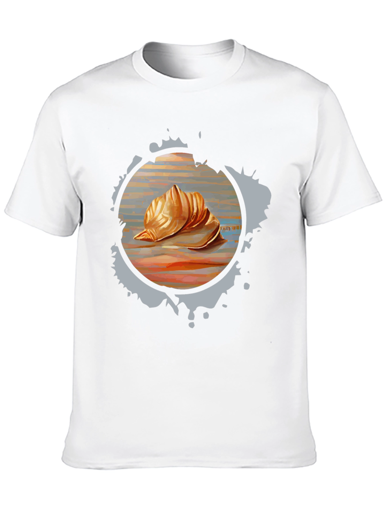 Seashell Graphic Tee - Unique Design Soft Fabric