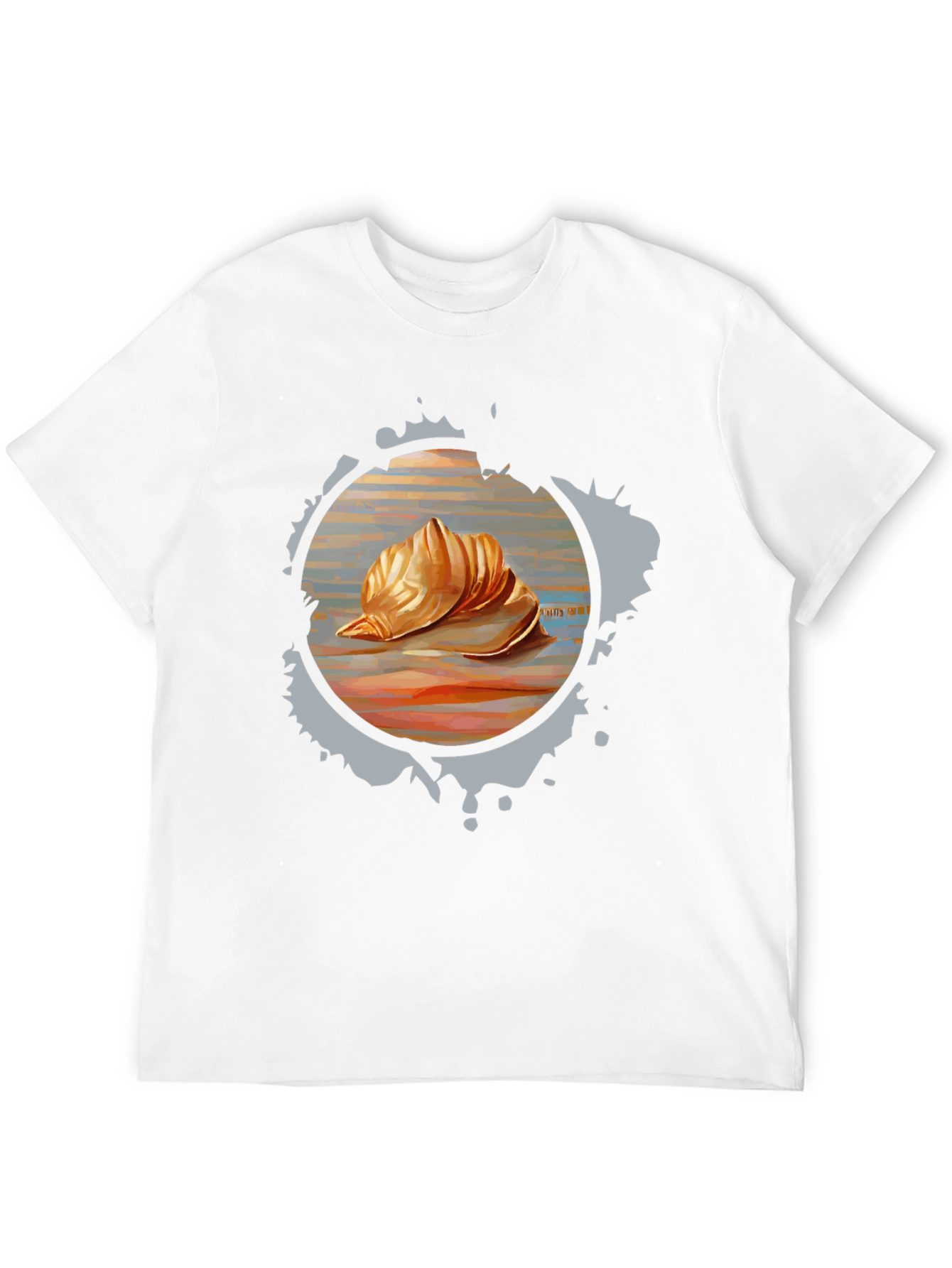 Seashell Graphic Tee - Unique Design Soft Fabric