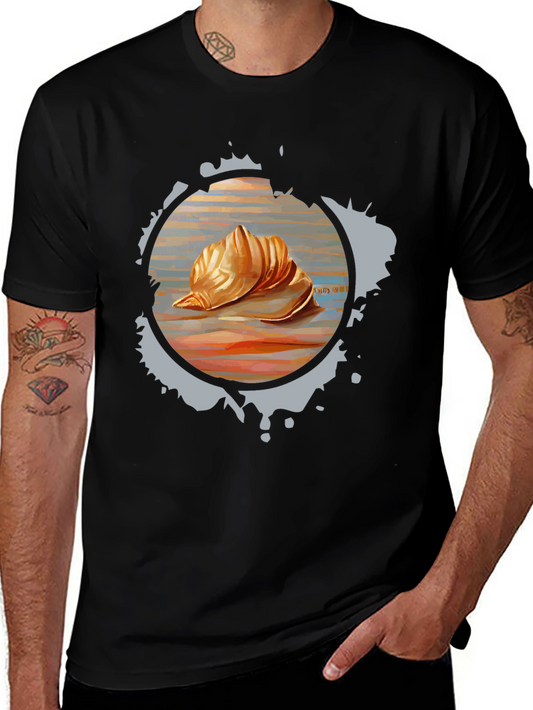 Seashell Graphic Tee - Unique Design Soft Fabric