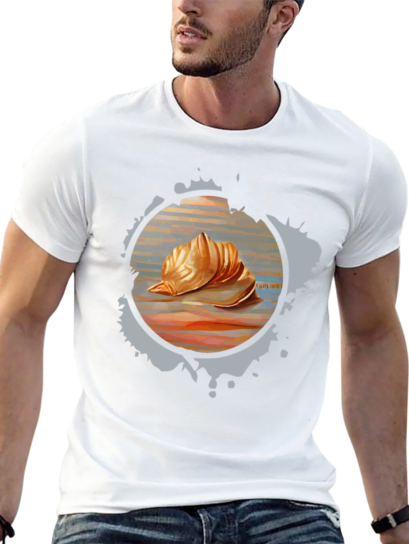 Seashell Graphic Tee - Unique Design Soft Fabric