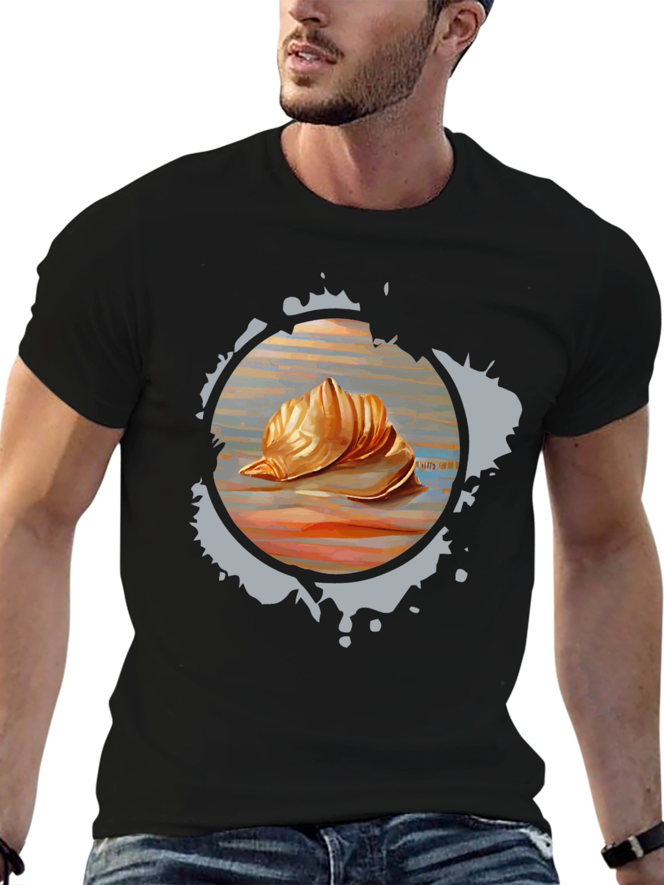 Seashell Graphic Tee - Unique Design Soft Fabric