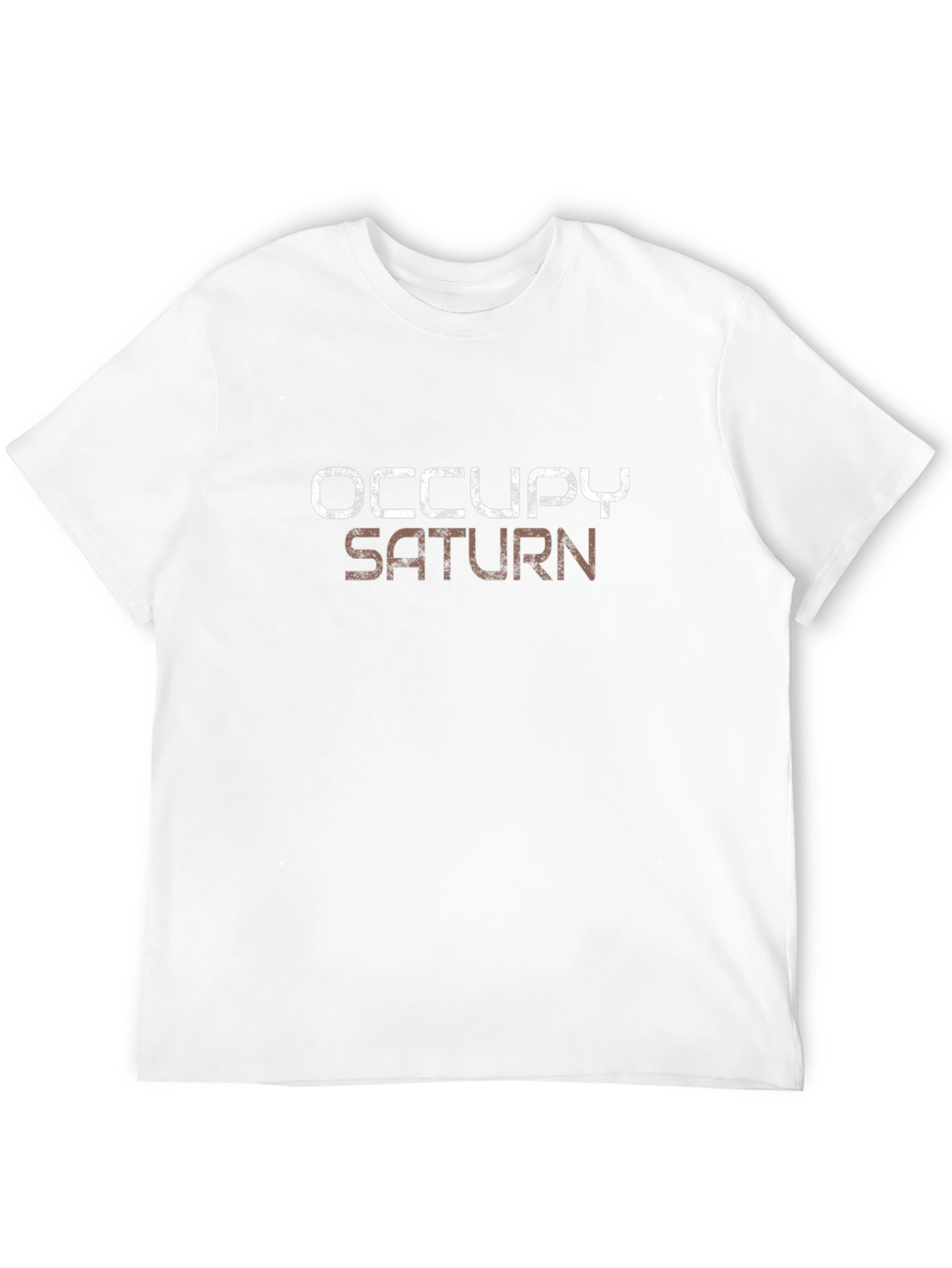 Occupy Saturn Graphic T-Shirt - Stylish Black Tee
