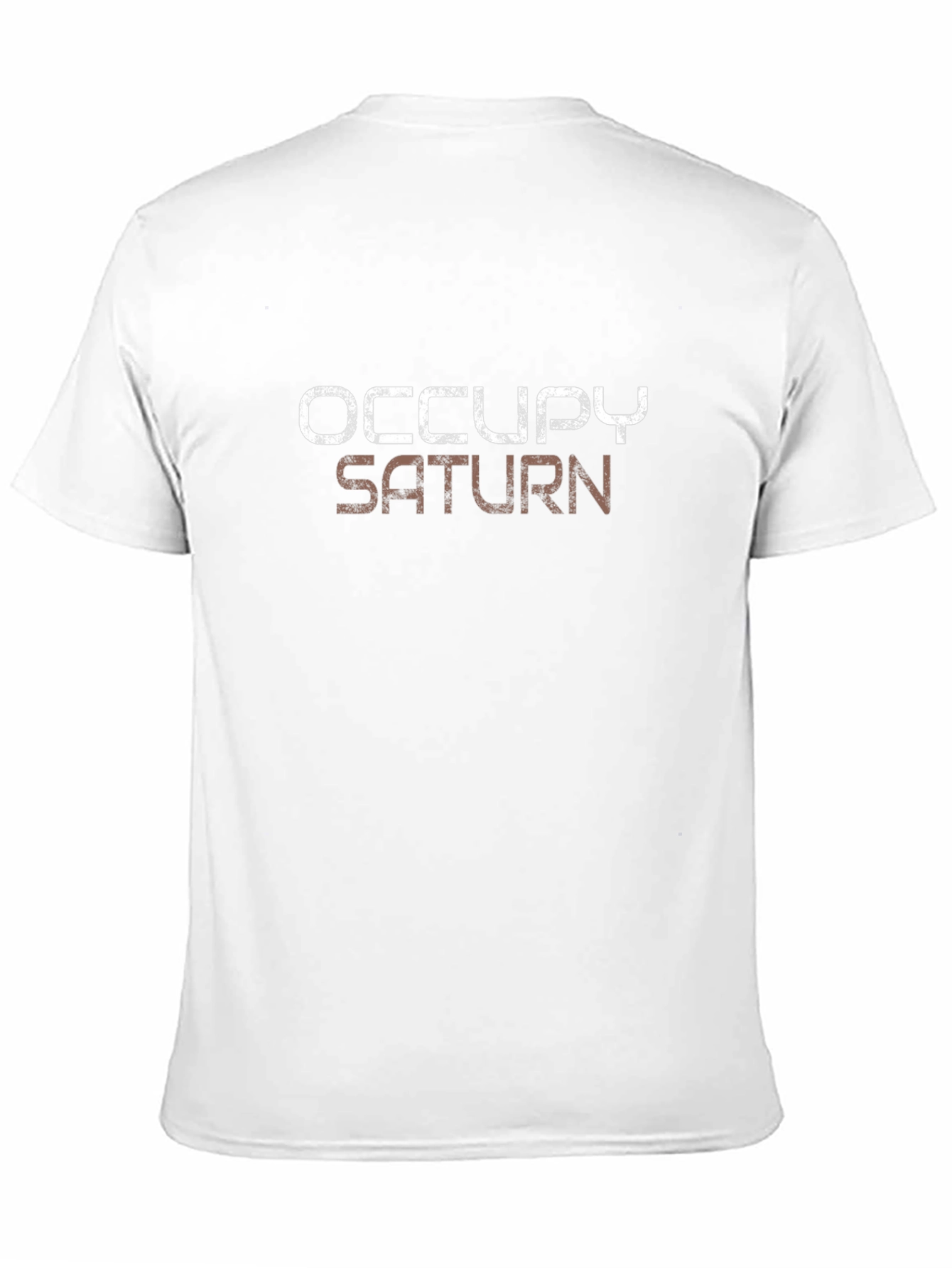 Occupy Saturn Graphic T-Shirt - Stylish Black Tee