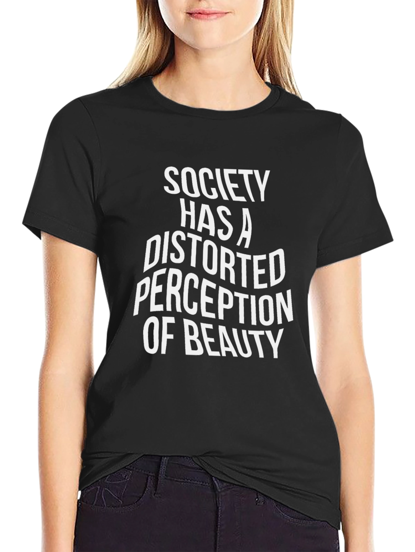 Distorted Perception T-Shirt - Black Graphic Tee