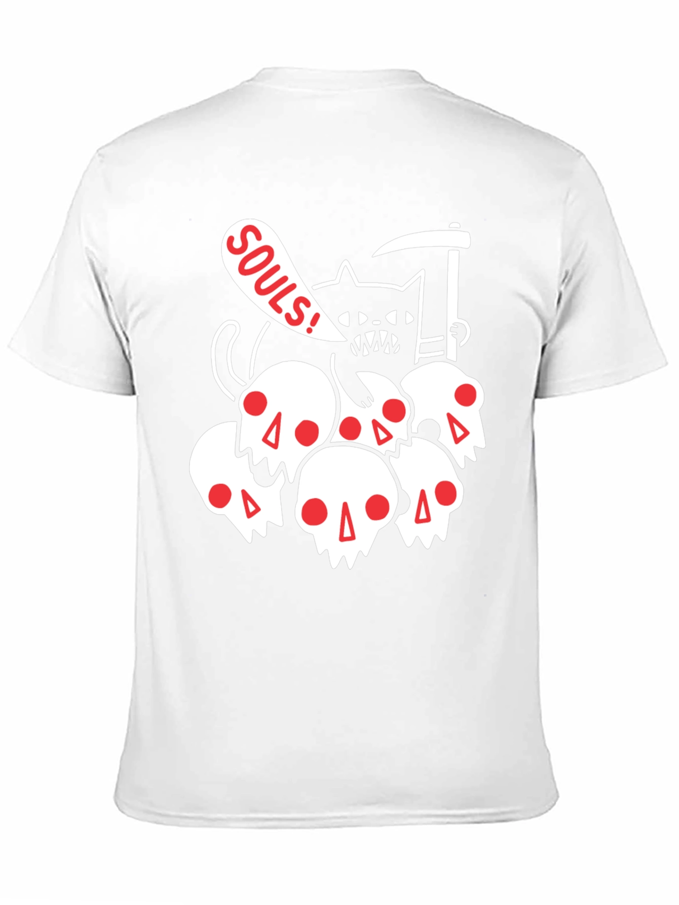 Grim Reaper Cat T-Shirt - Souls Graphic Tee