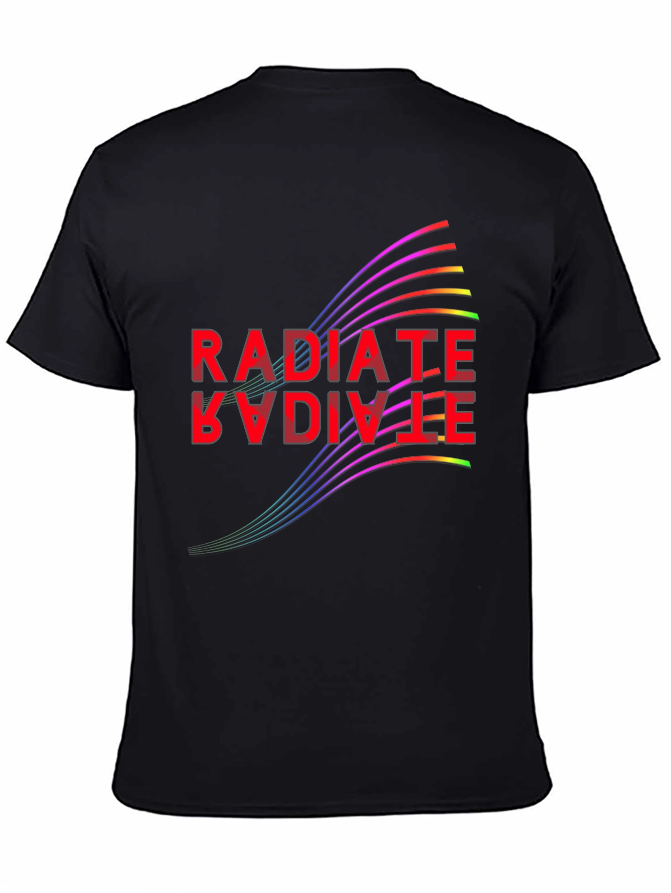 Radiate Positive Vibes Black Graphic Tee