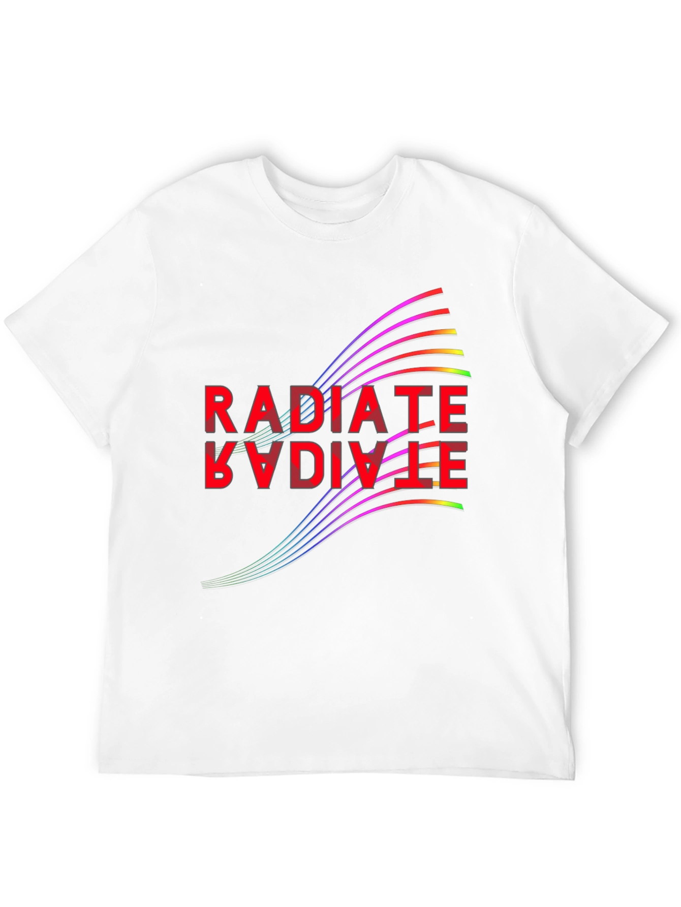 Radiate Positive Vibes Black Graphic Tee