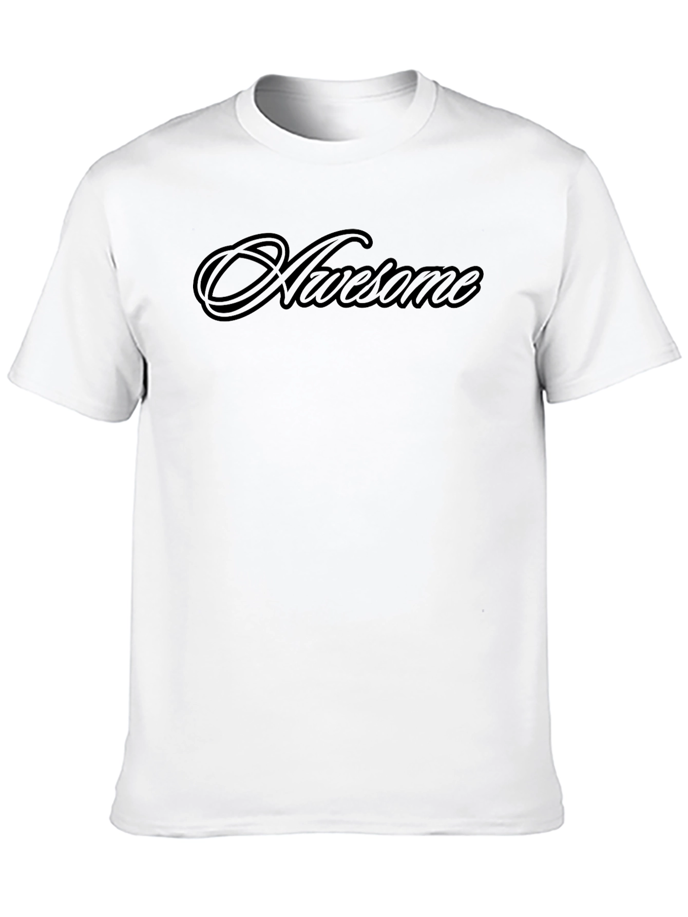 Awesome Black Graphic Tee - Stylish & Comfortable