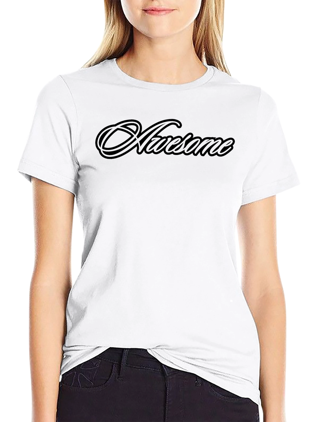 Awesome Black Graphic Tee - Stylish & Comfortable