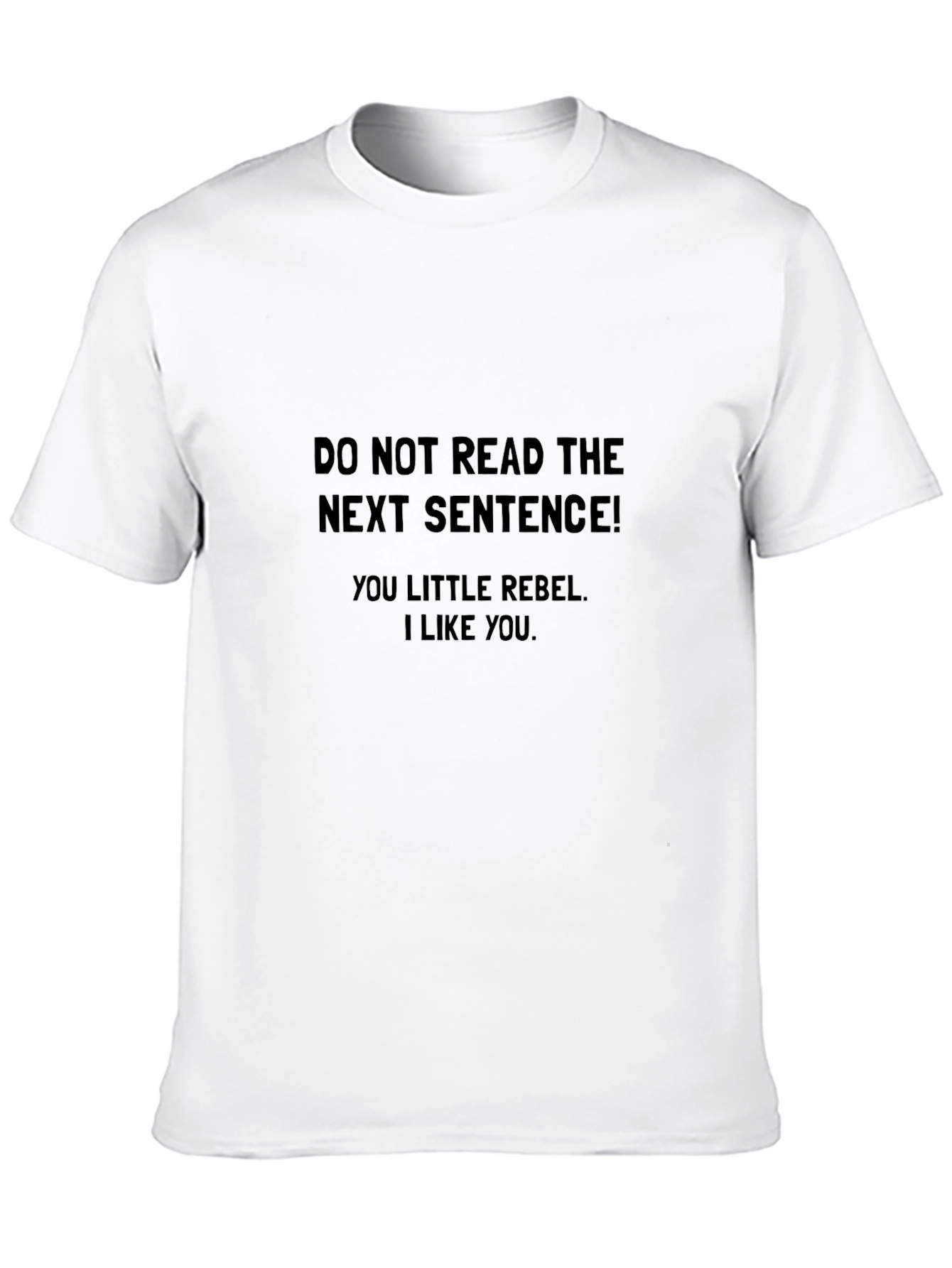 Rebellious Tee: Do Not Read T-Shirt