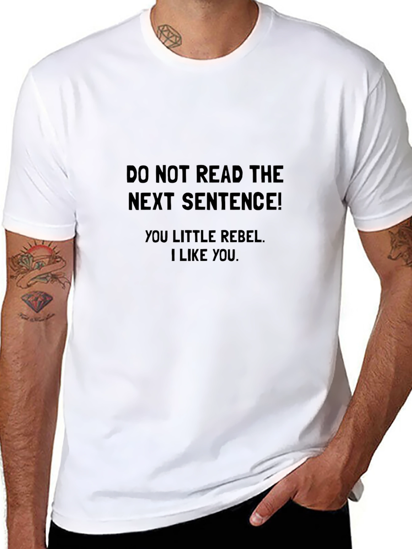 Rebellious Tee: Do Not Read T-Shirt