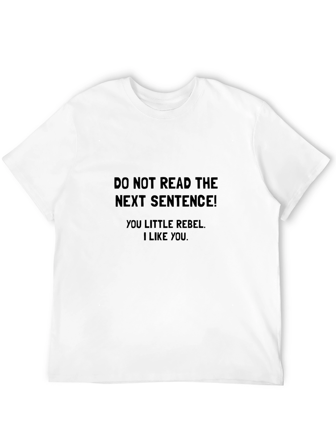 Rebellious Tee: Do Not Read T-Shirt