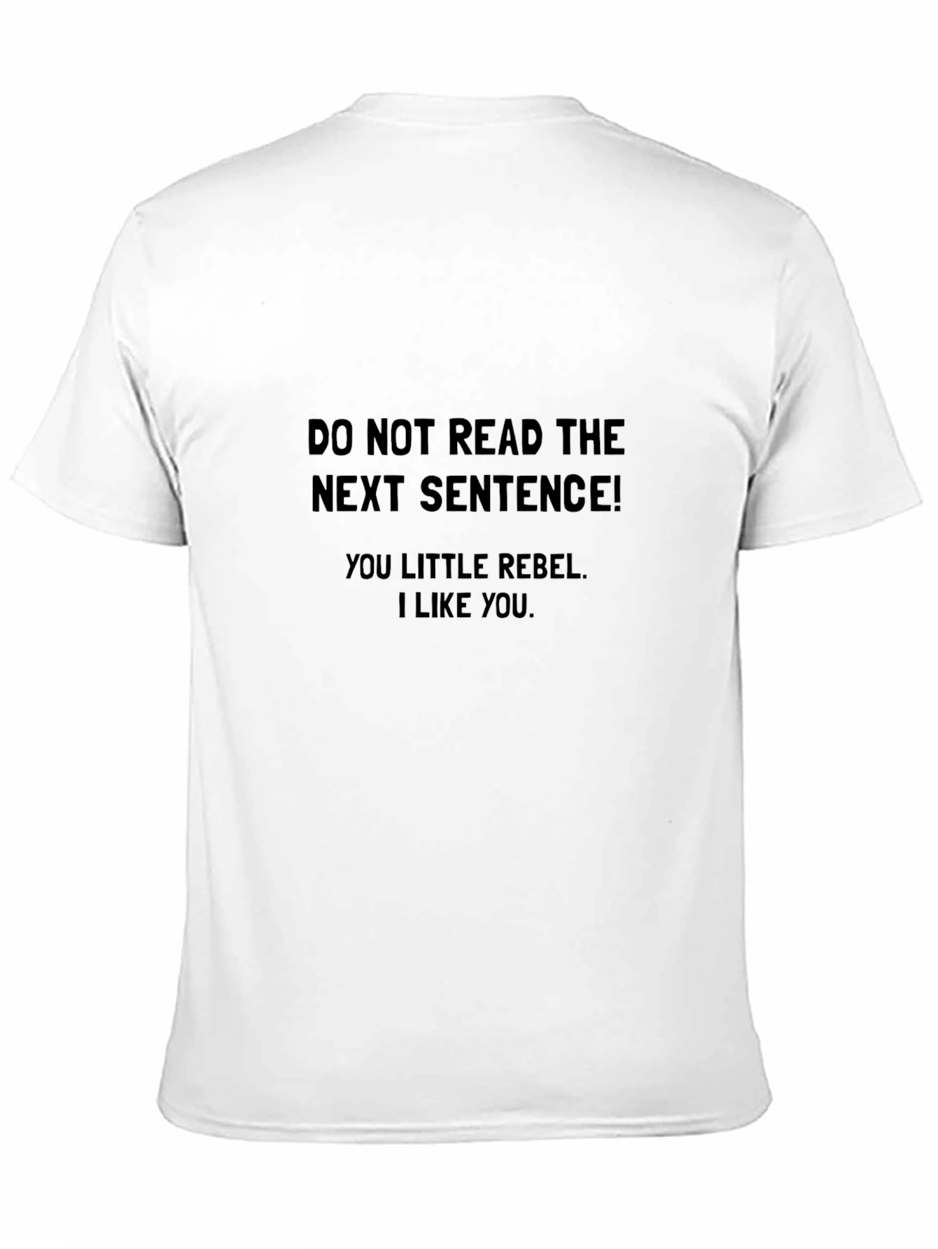 Rebellious Tee: Do Not Read T-Shirt