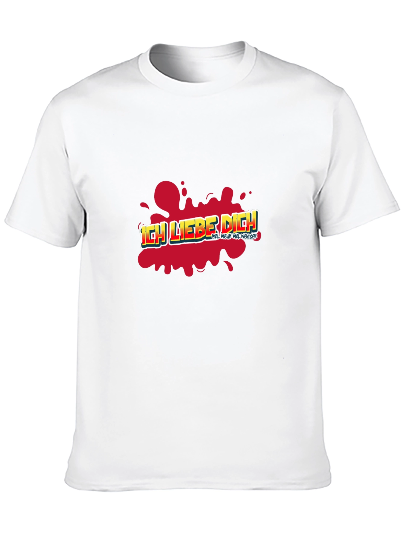 Ich Liebe Dich Graphic T-Shirt - Black