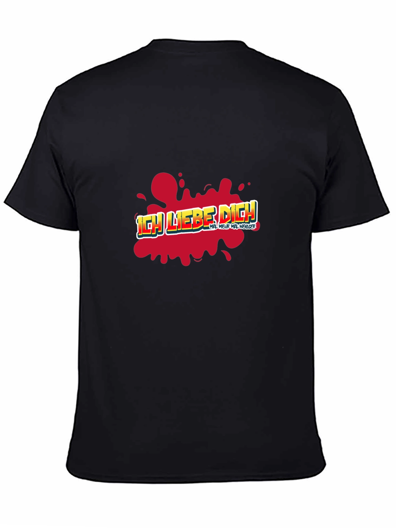 Ich Liebe Dich Graphic T-Shirt - Black