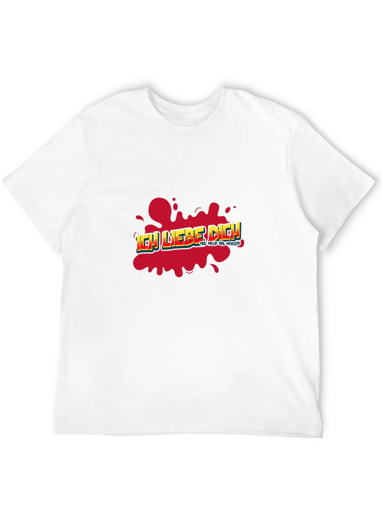 Ich Liebe Dich Graphic T-Shirt - Black