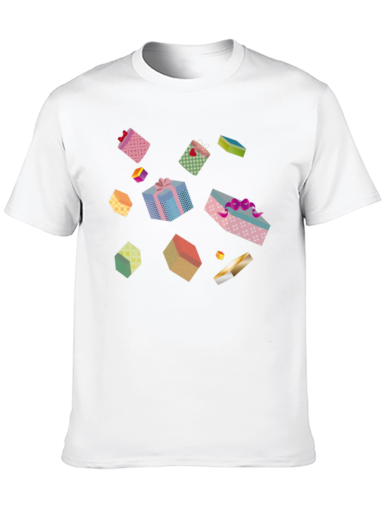 Fun Gift Box Pattern T-Shirt