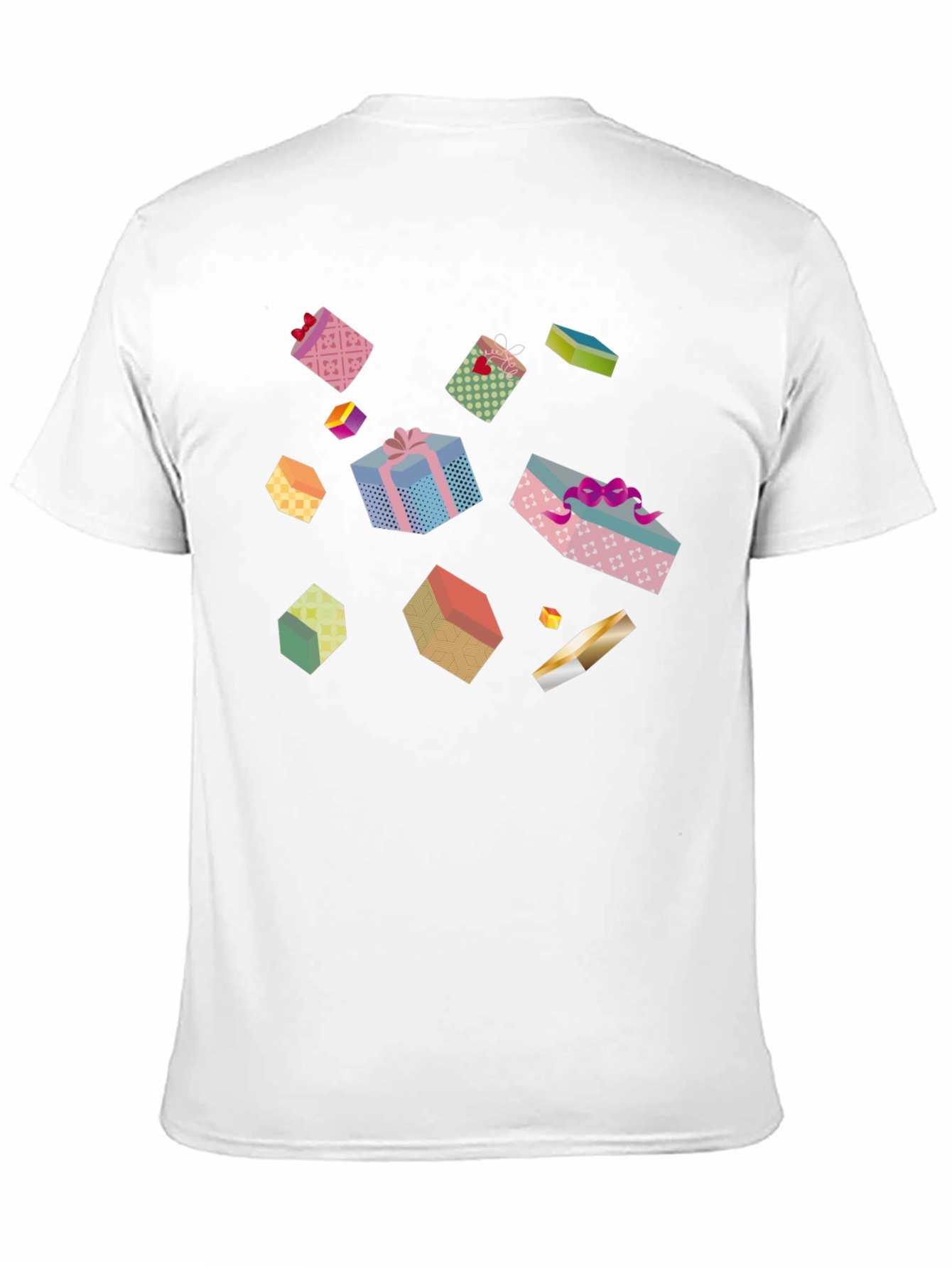 Fun Gift Box Pattern T-Shirt