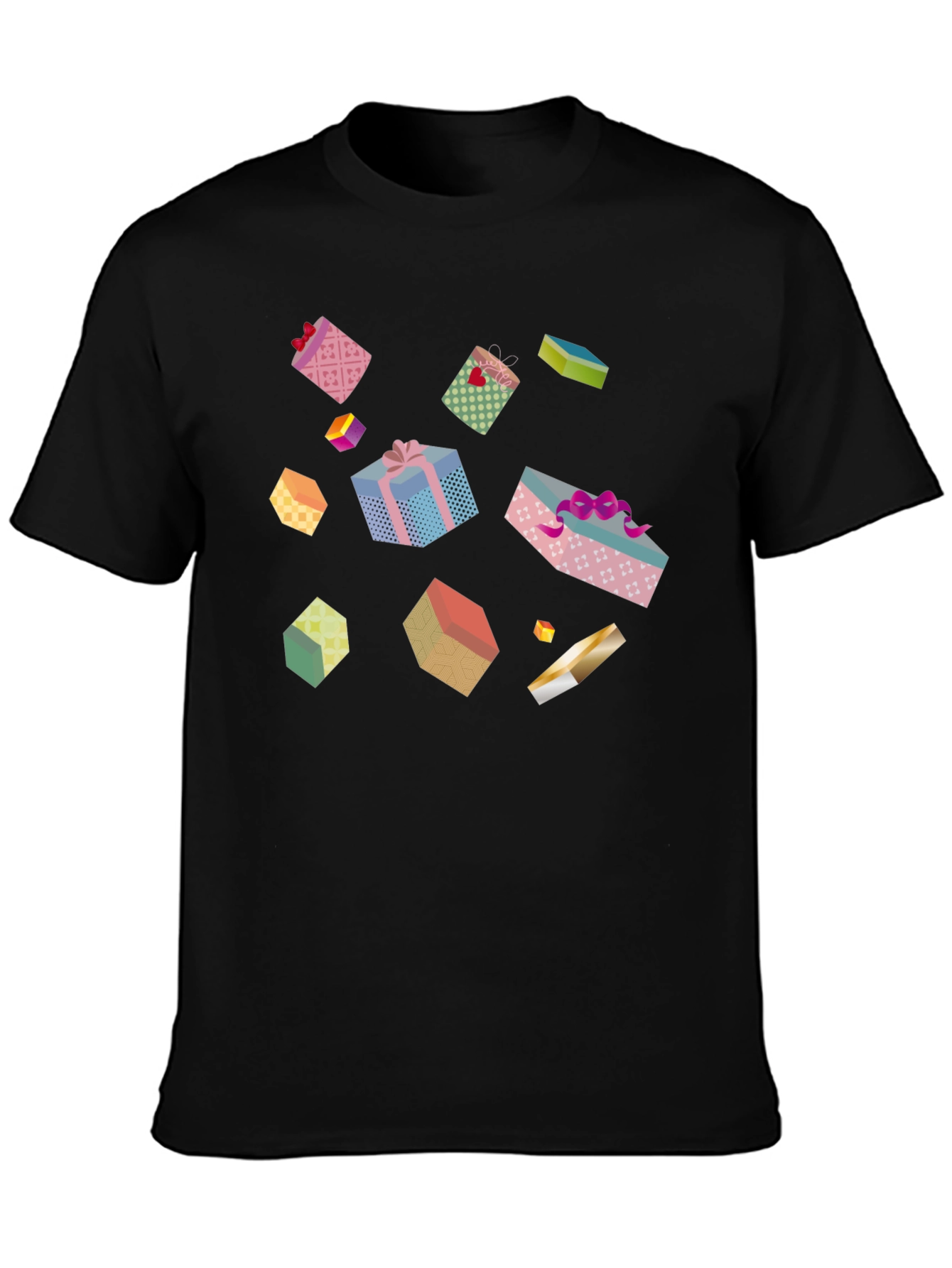 Fun Gift Box Pattern T-Shirt
