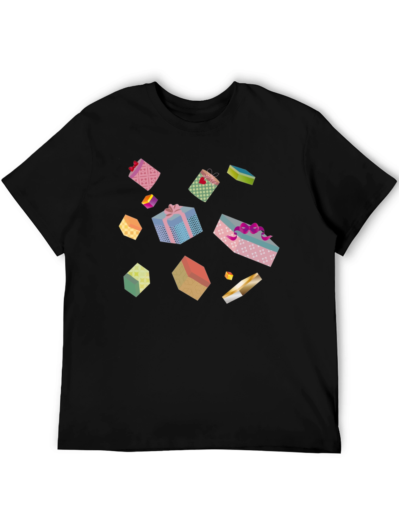 Fun Gift Box Pattern T-Shirt