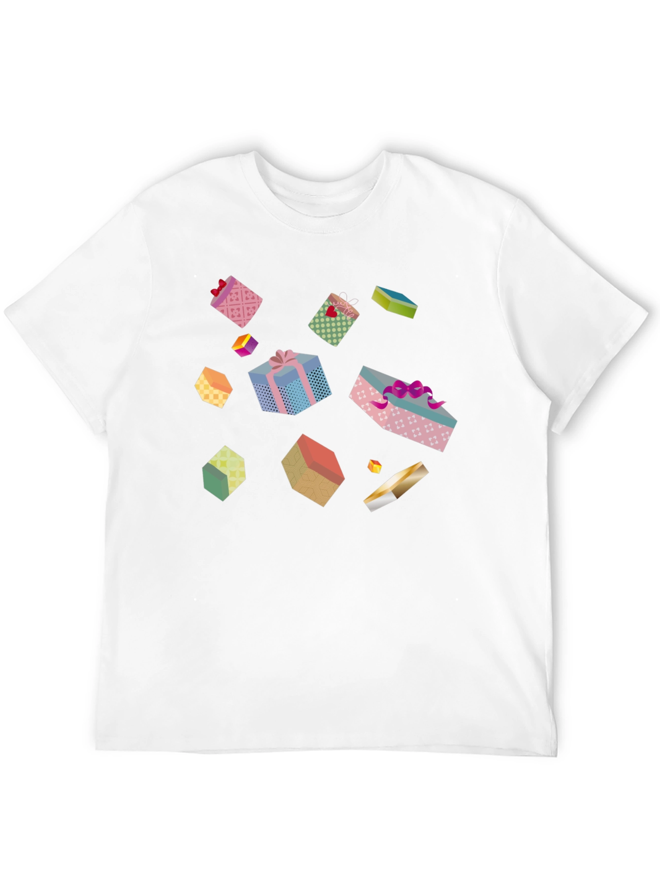 Fun Gift Box Pattern T-Shirt