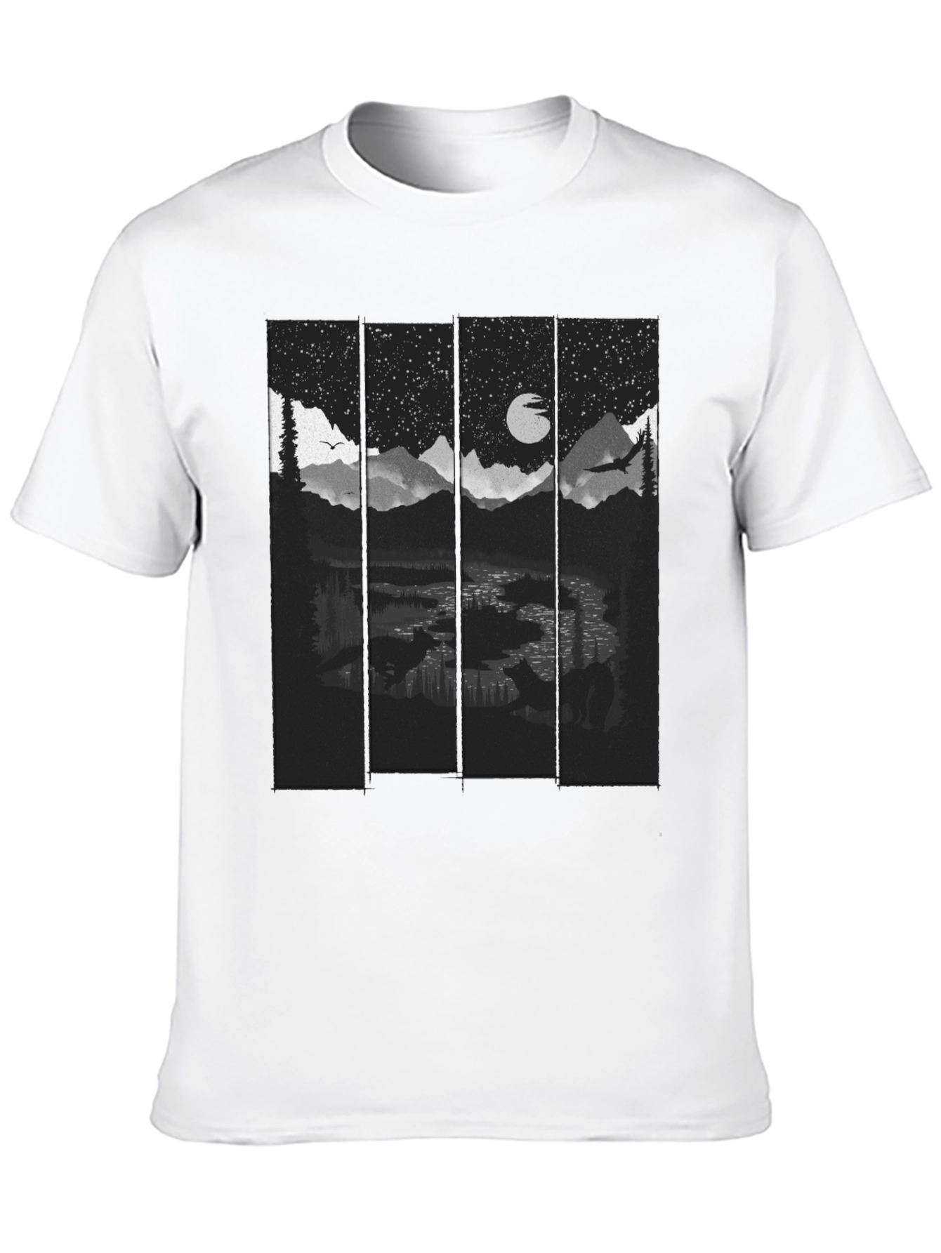 Night Landscape Graphic Tee - Stylish & Unique!