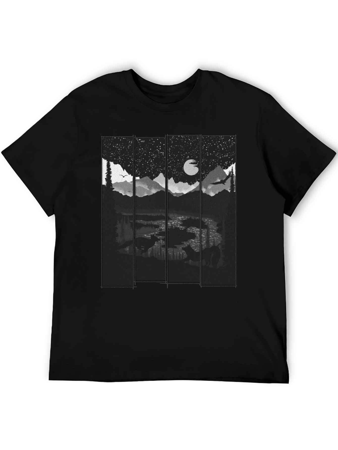Night Landscape Graphic Tee - Stylish & Unique!