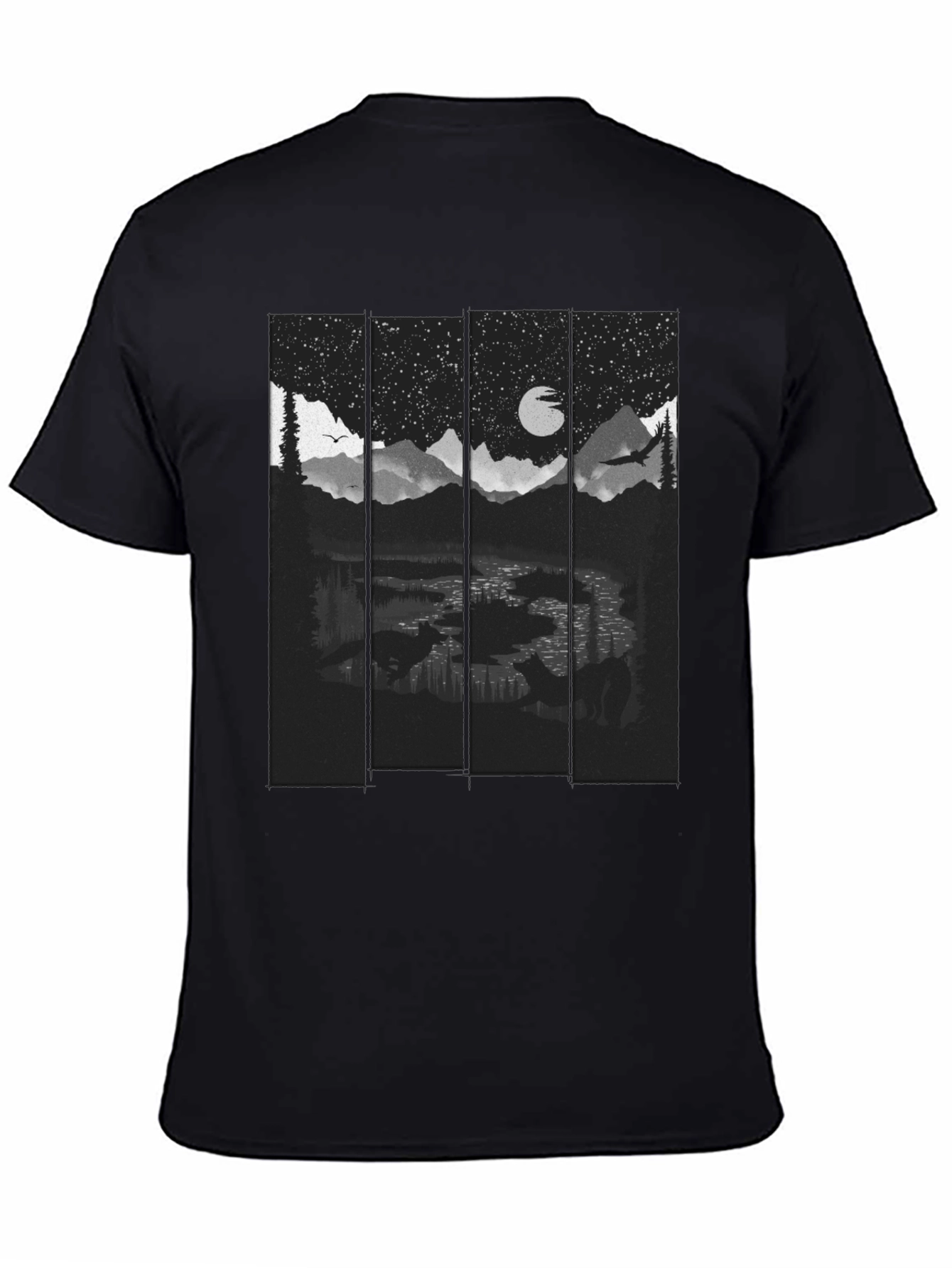 Night Landscape Graphic Tee - Stylish & Unique!