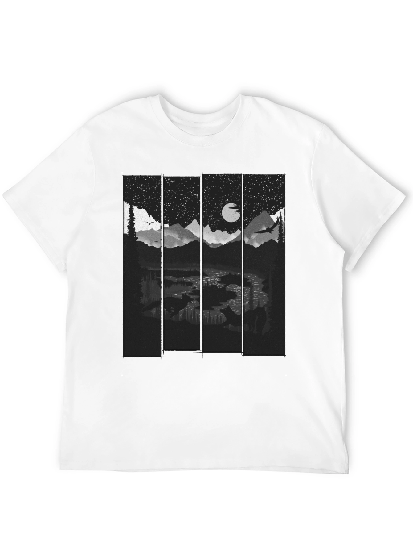 Night Landscape Graphic Tee - Stylish & Unique!