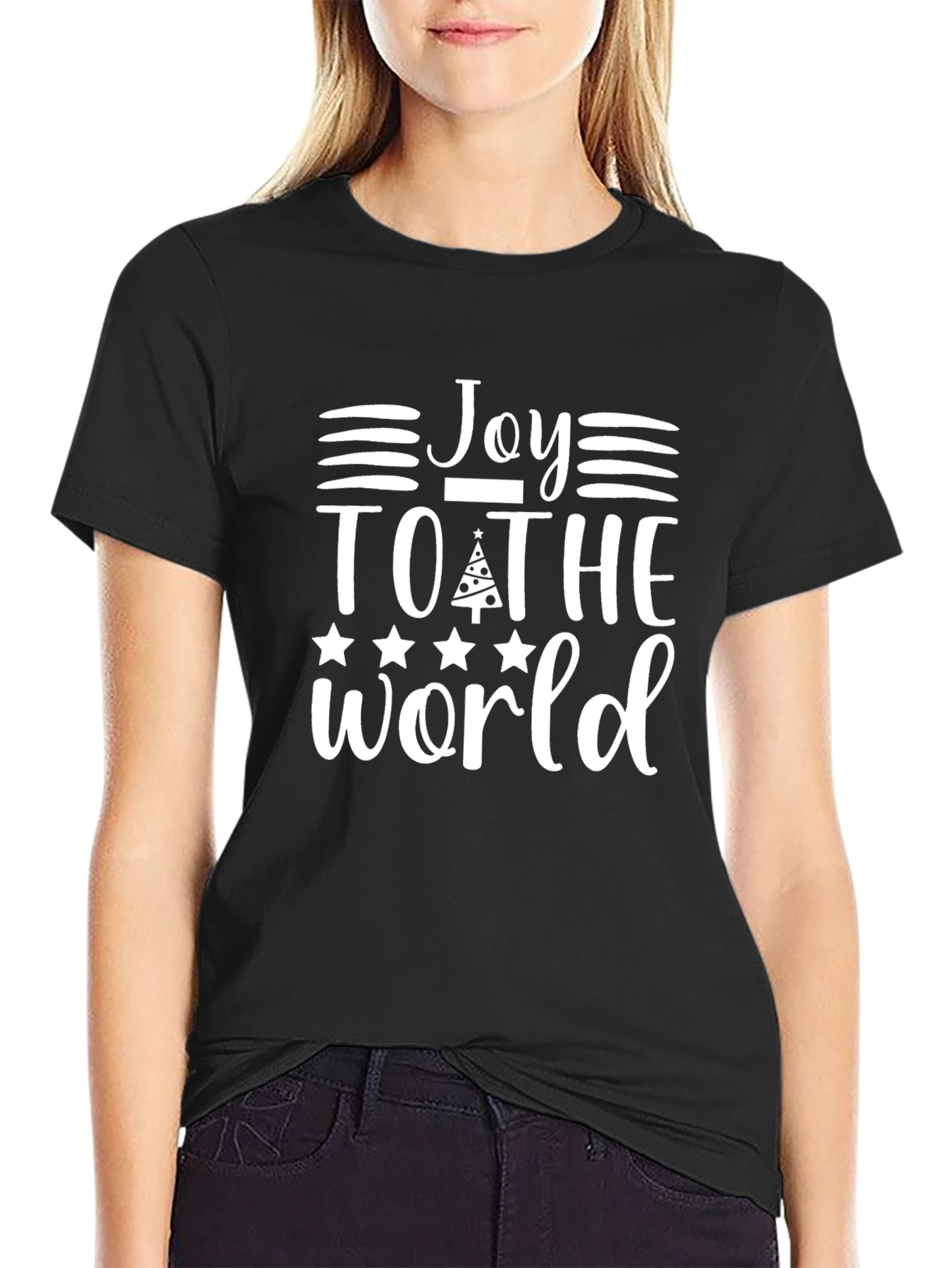 Joy to the World Christmas Graphic T-Shirt
