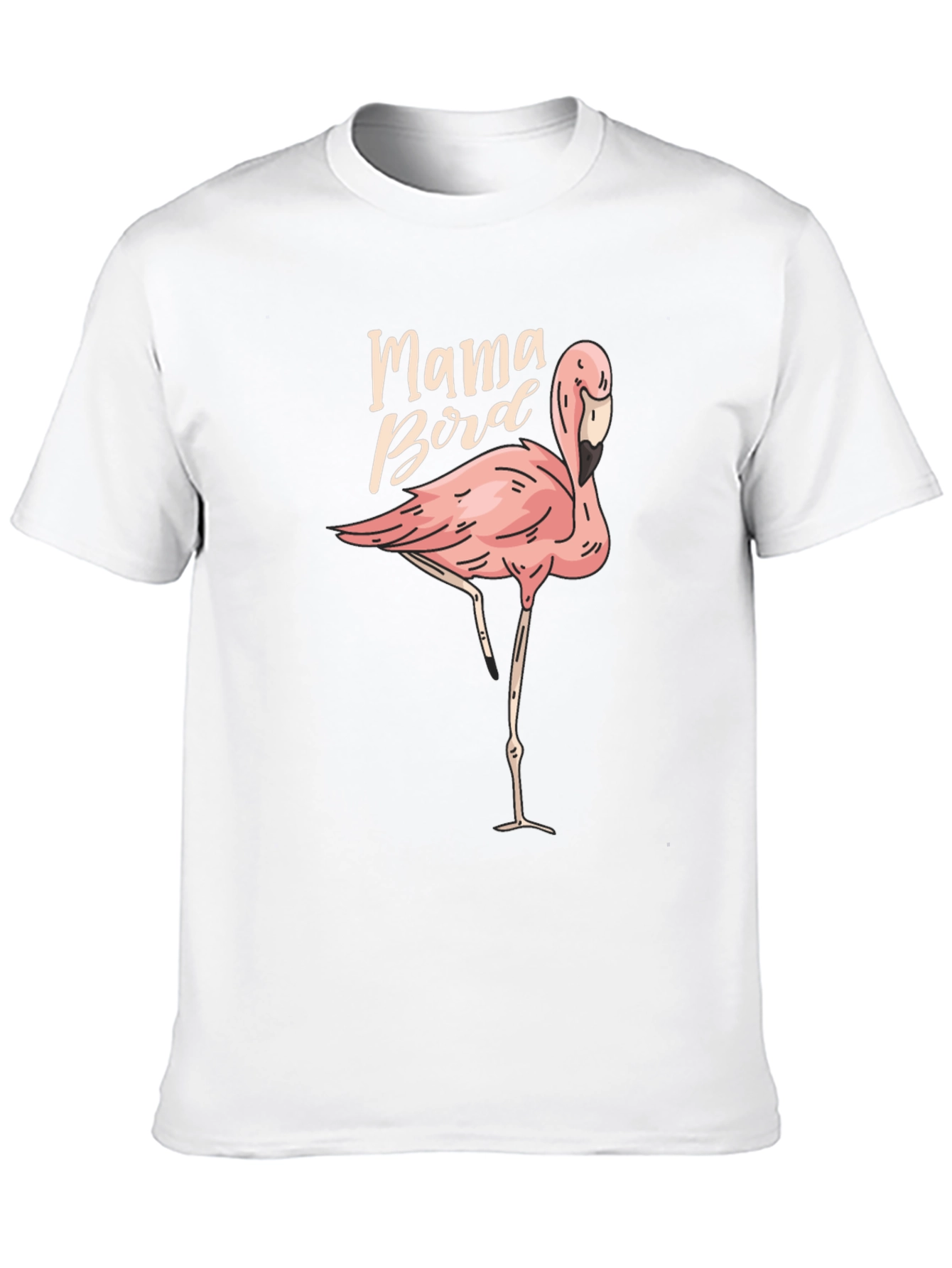 Mama Bird Flamingo Graphic Tee