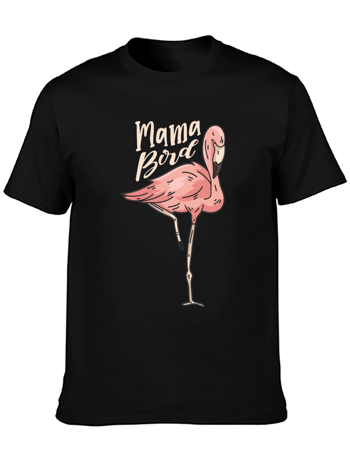 Mama Bird Flamingo Graphic Tee