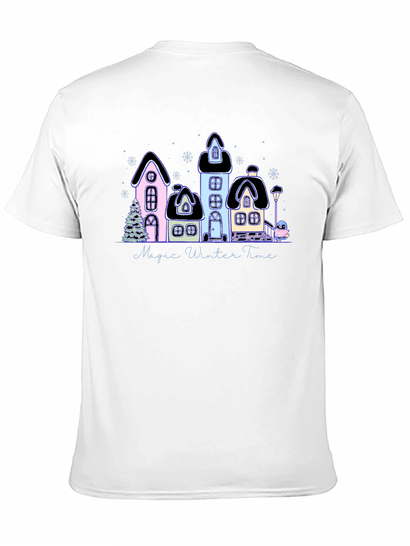 Magic Winter Time Black T-Shirt