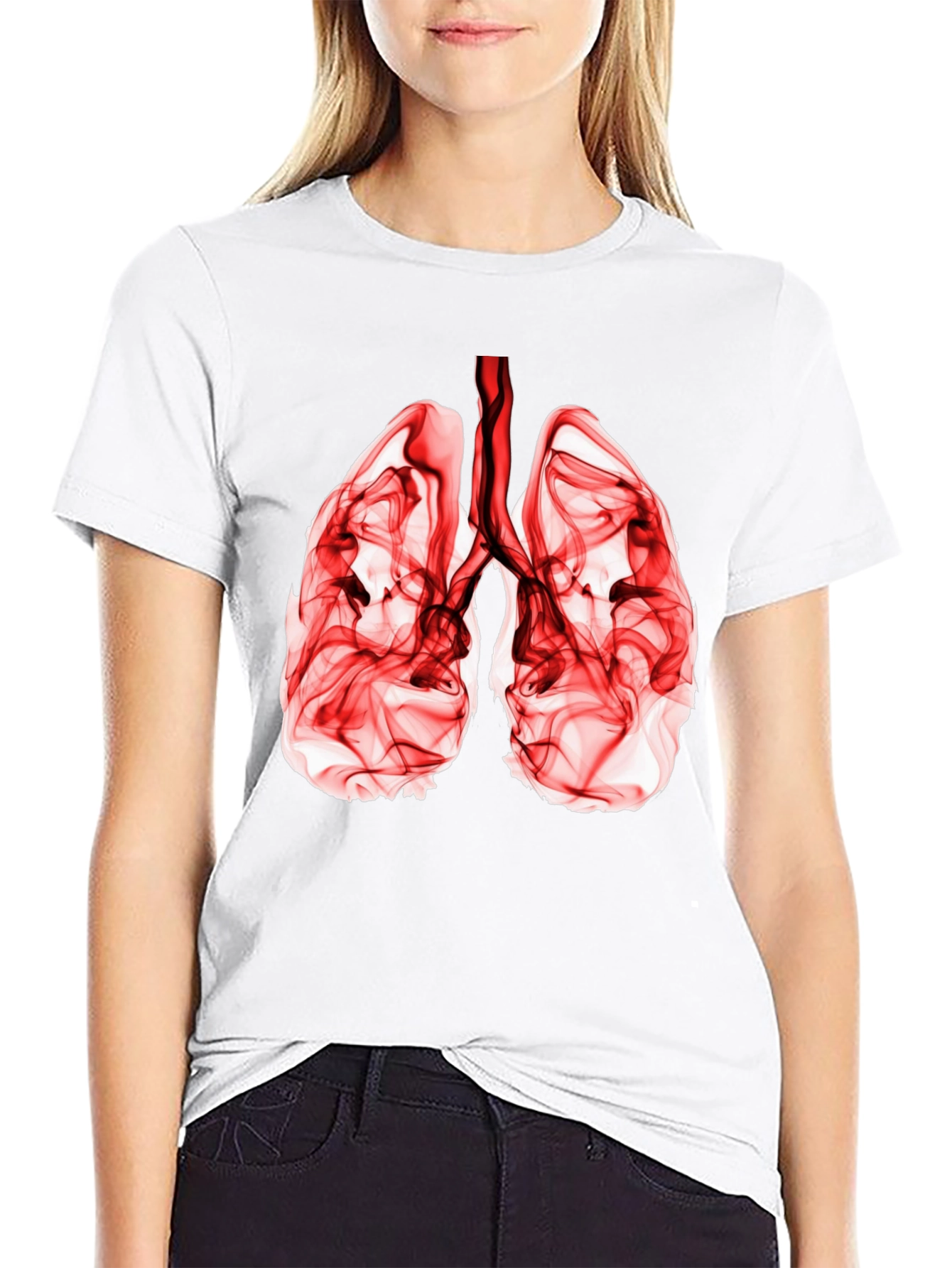 Lung Graphic Black Tee