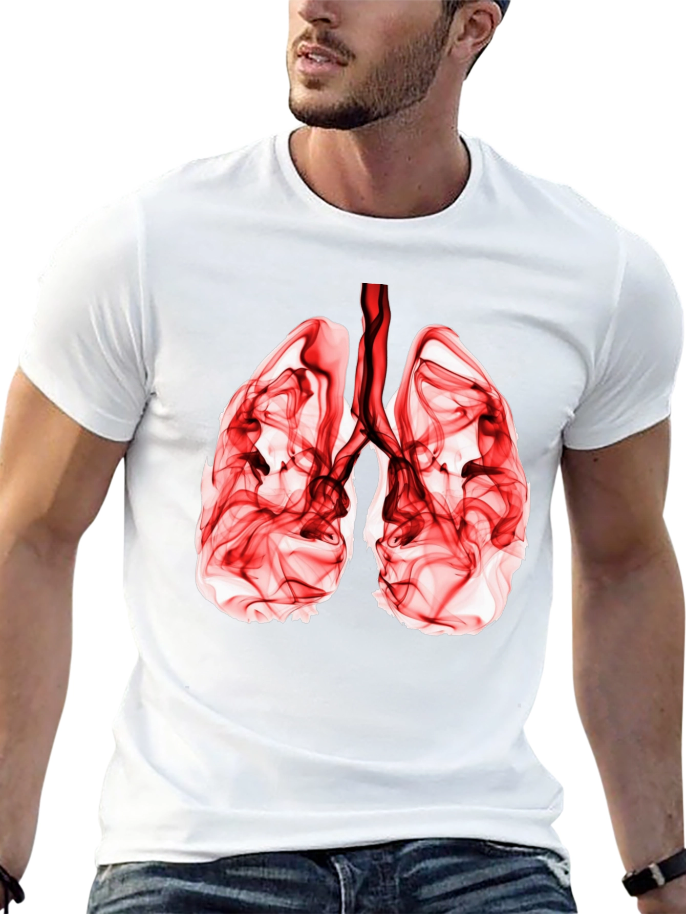 Lung Graphic Black Tee