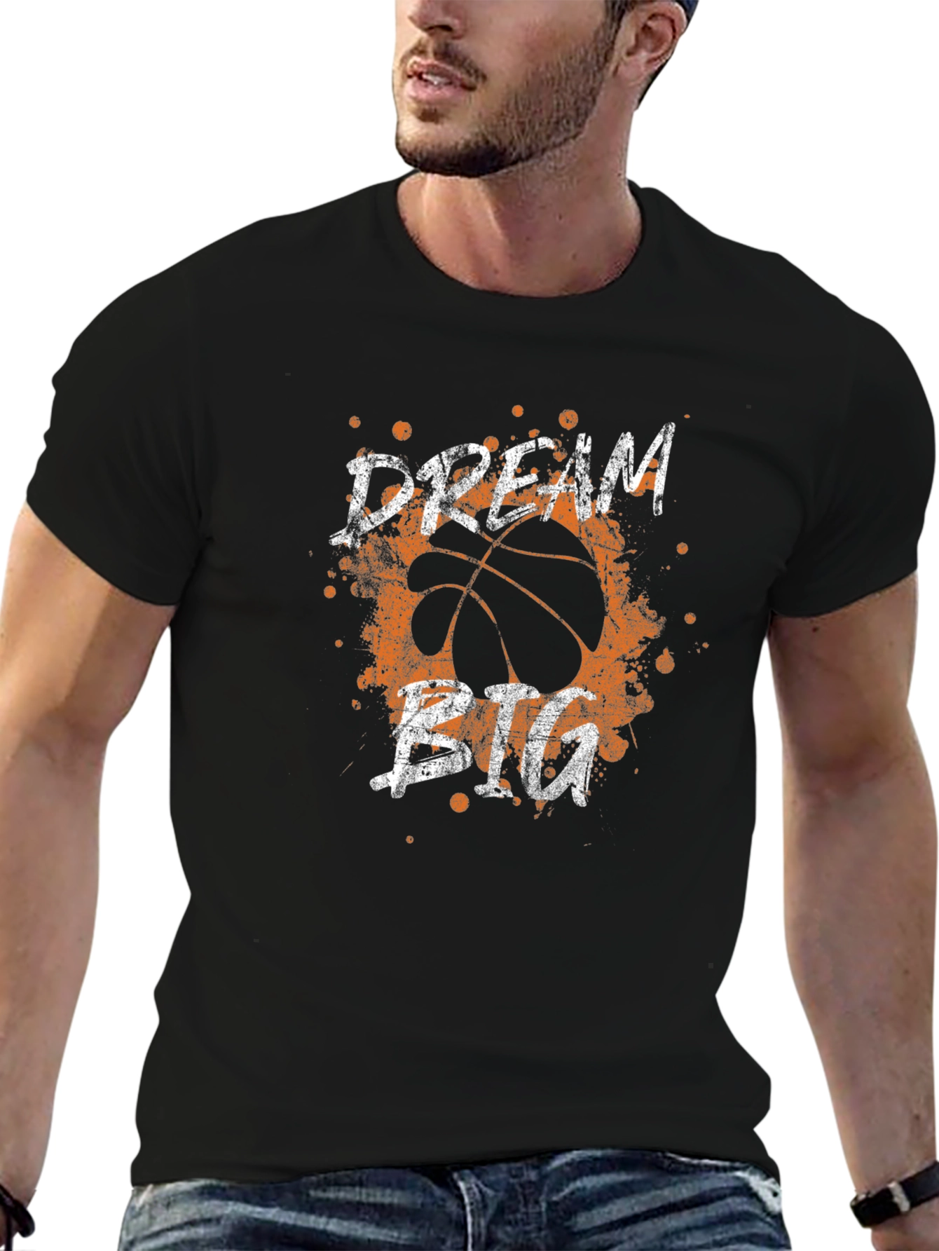 Dream Big Basketball Graphic Tee