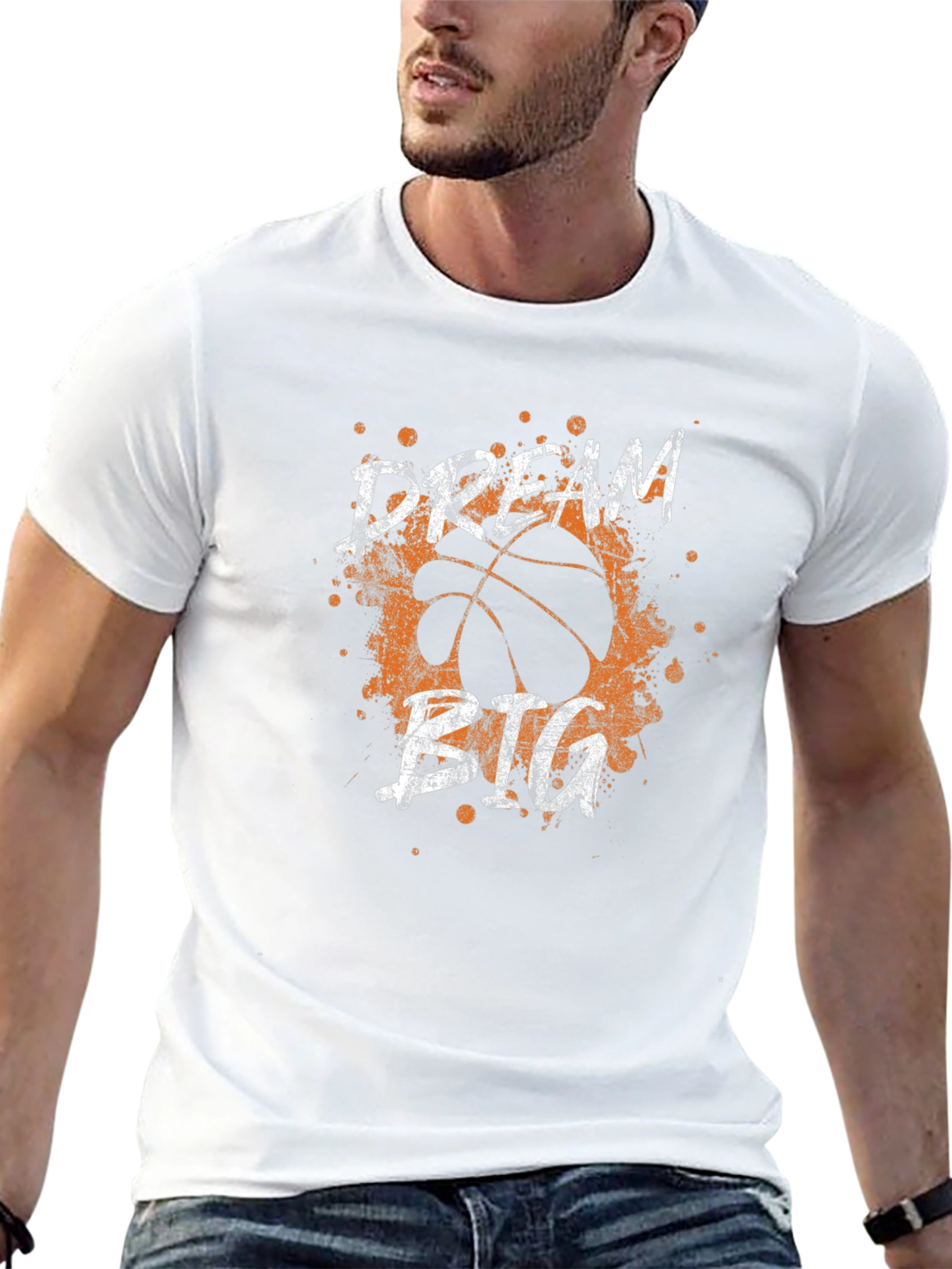 Dream Big Basketball Graphic Tee