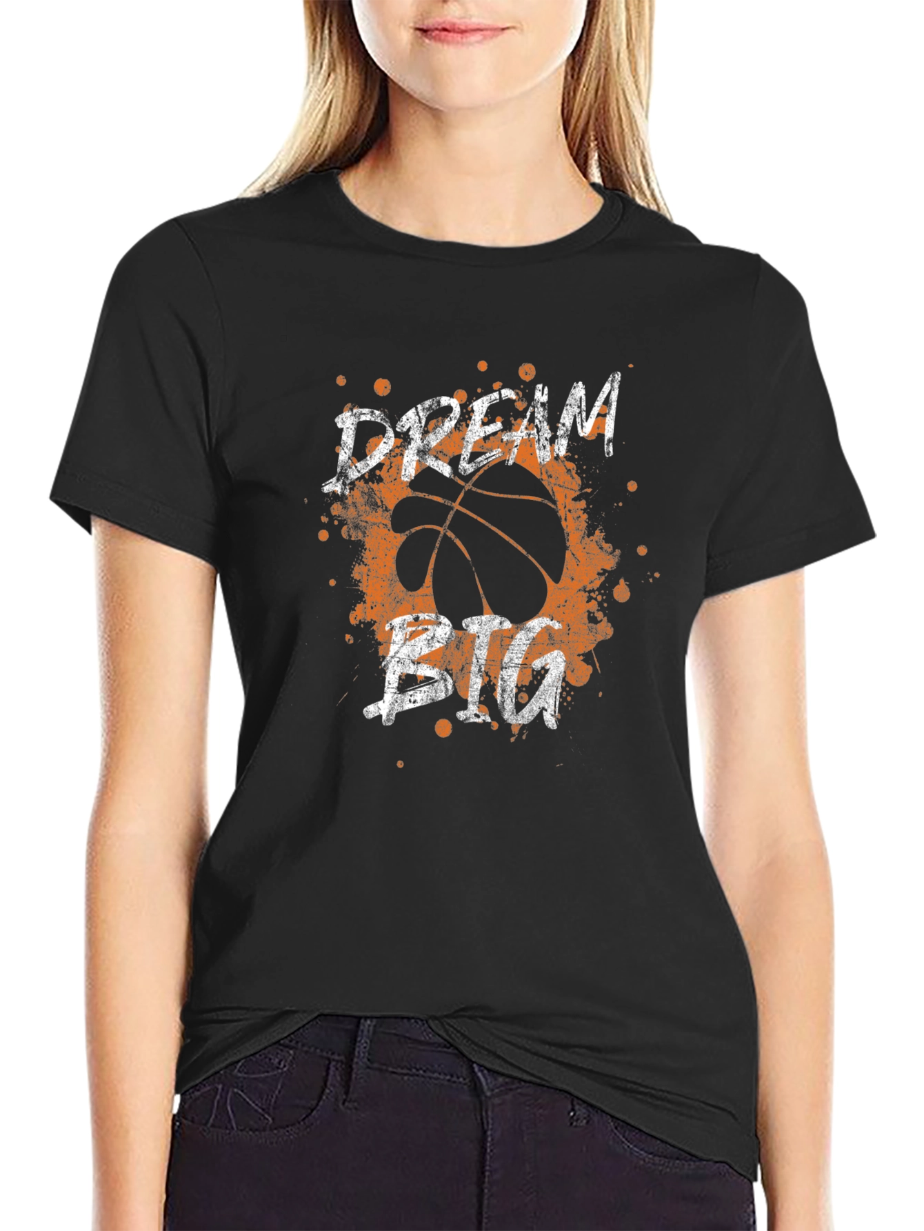 Dream Big Basketball Graphic Tee