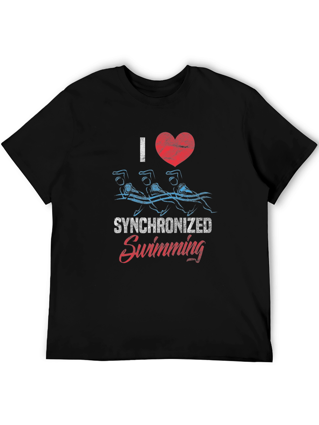 I Love Synchronized Swimming Graphic Tee