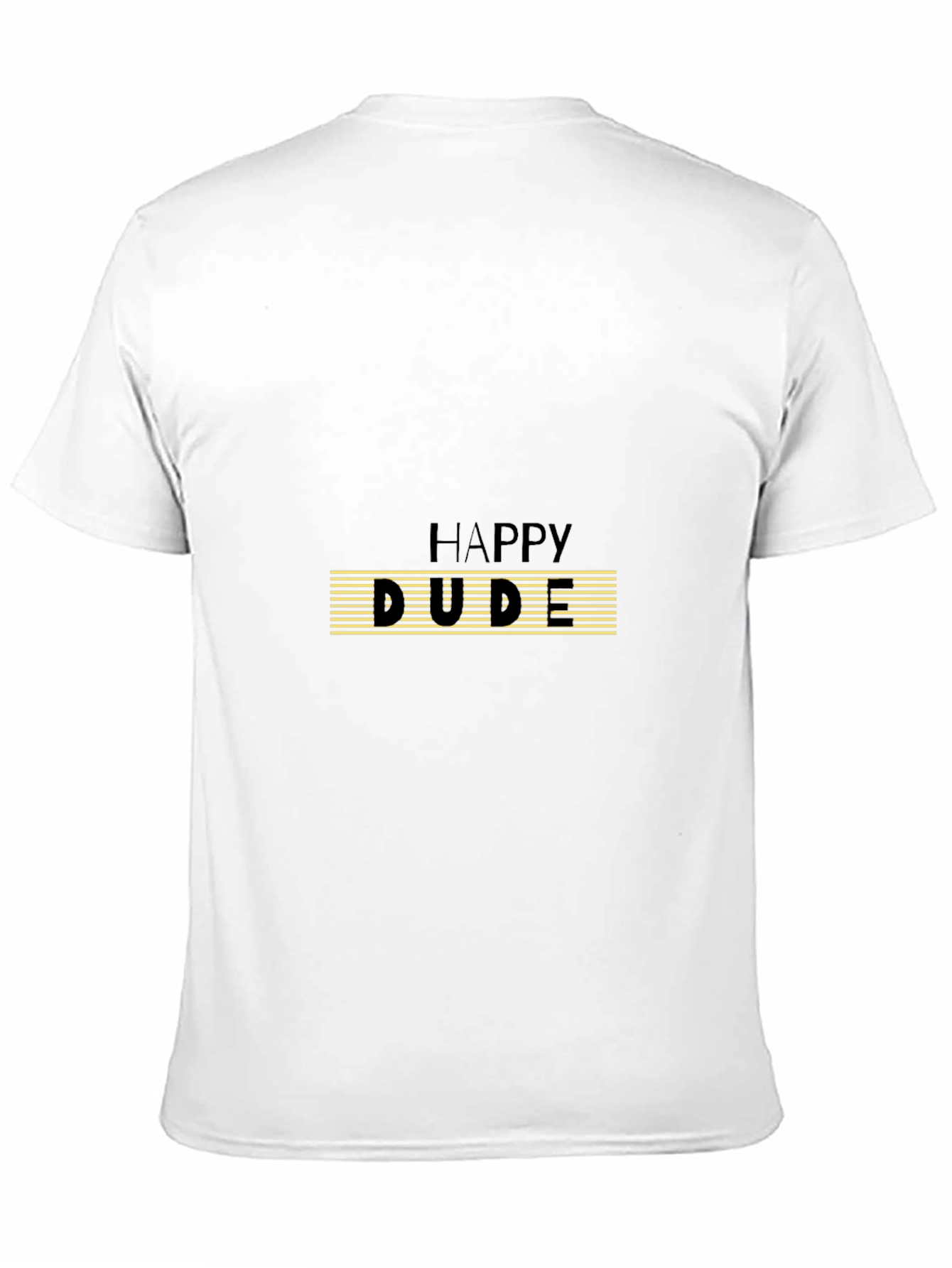 Happy Dude Graphic Print Black T-Shirt