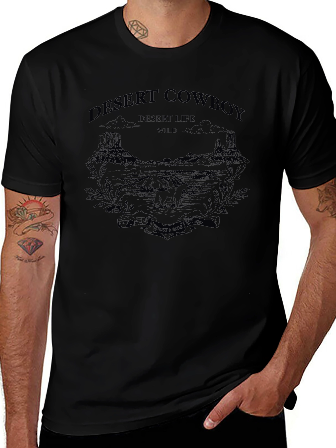 Desert Cowboy Graphic T-Shirt