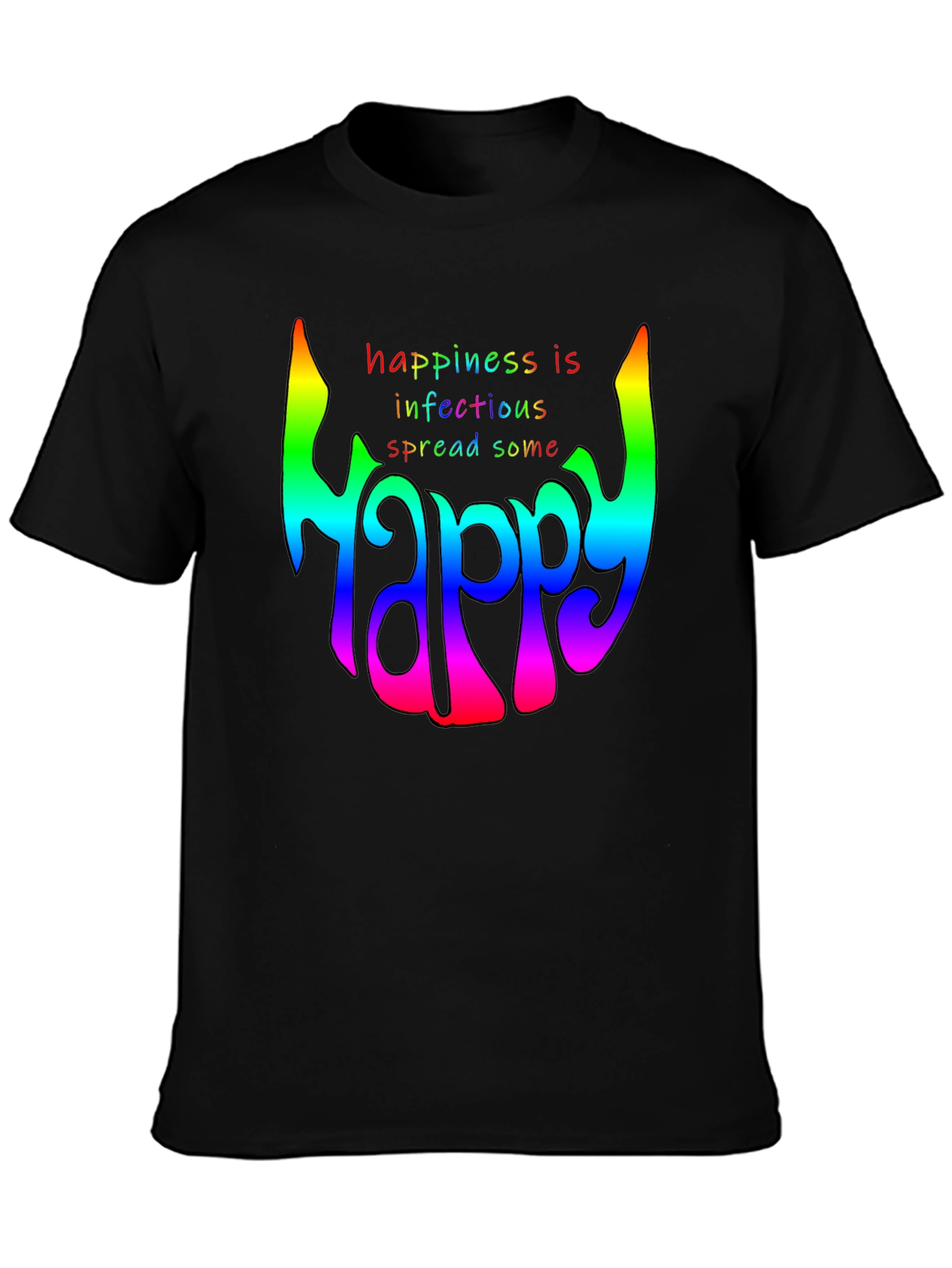 Happiness is Infectious Graphic T-Shirt