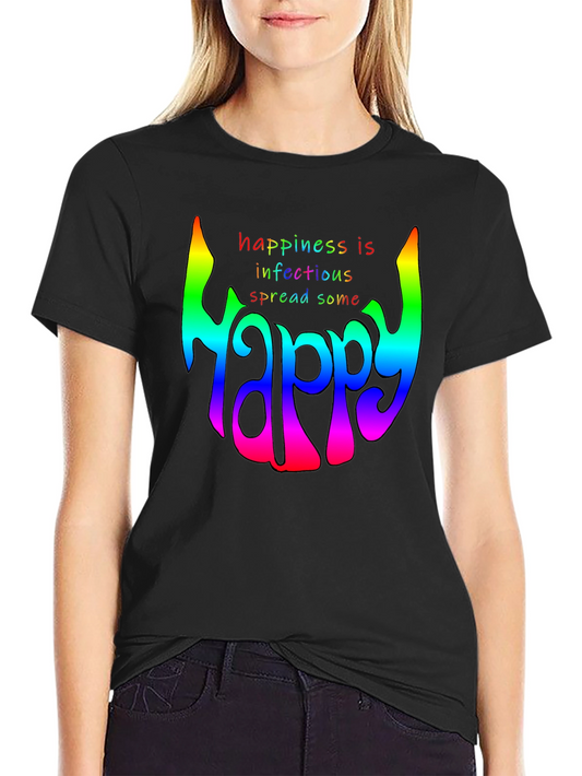 Happiness is Infectious Graphic T-Shirt