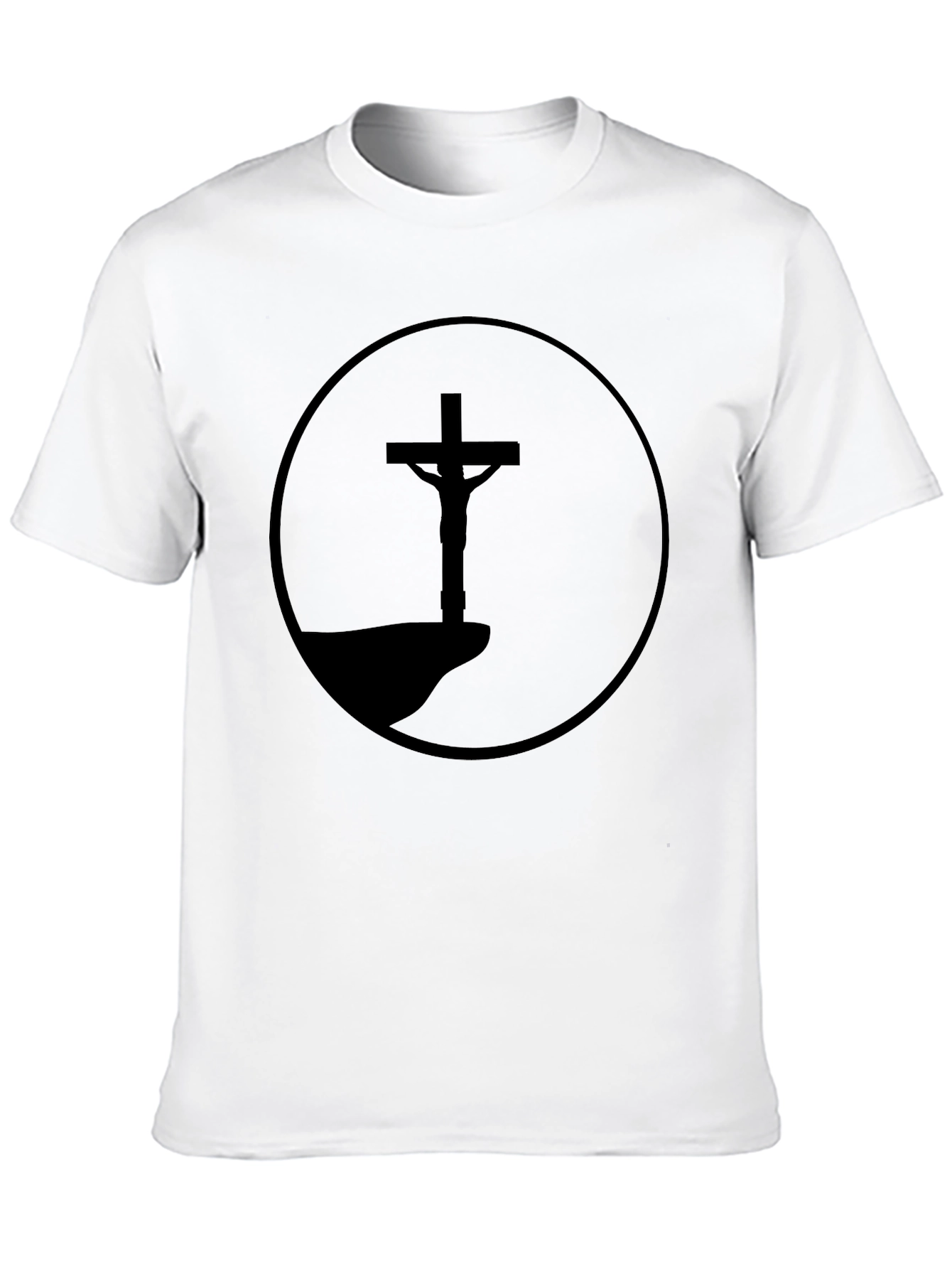 Silhouette Cross T-Shirt - Edgy Graphic Tee
