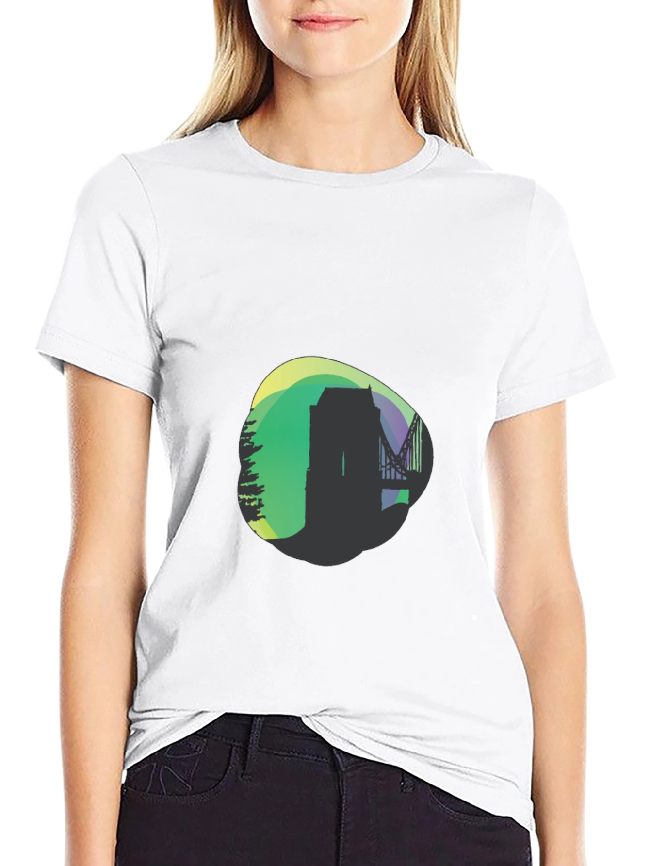 Modern Silhouette Graphic Tee