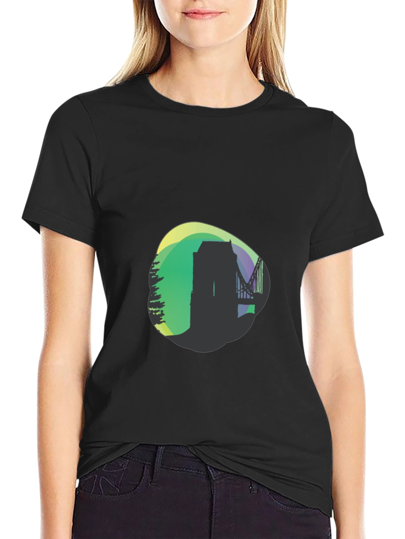 Modern Silhouette Graphic Tee