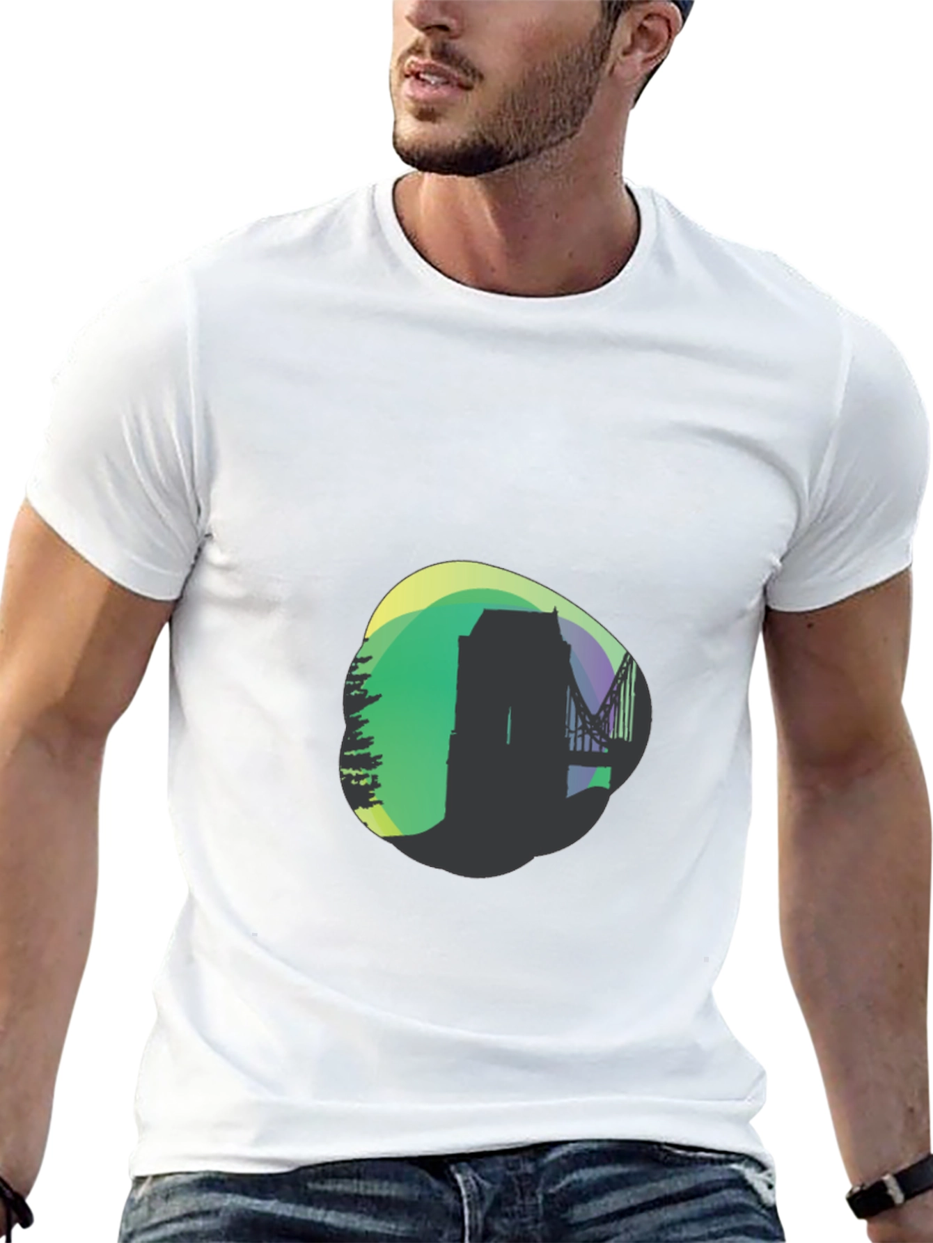 Modern Silhouette Graphic Tee
